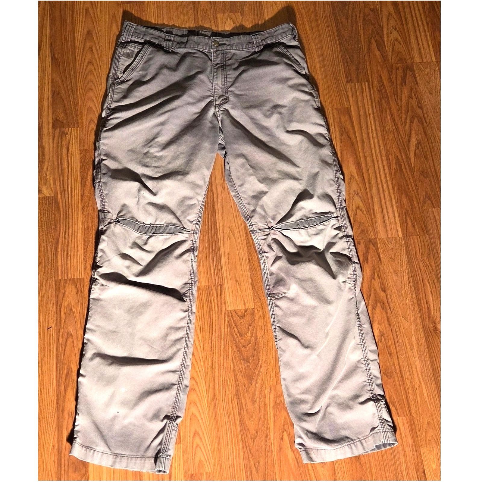 Carhartt Vintage Grey Carhartt Cargo Pants - Men's 38x36 Size US 38 / EU 54 - 4 Thumbnail