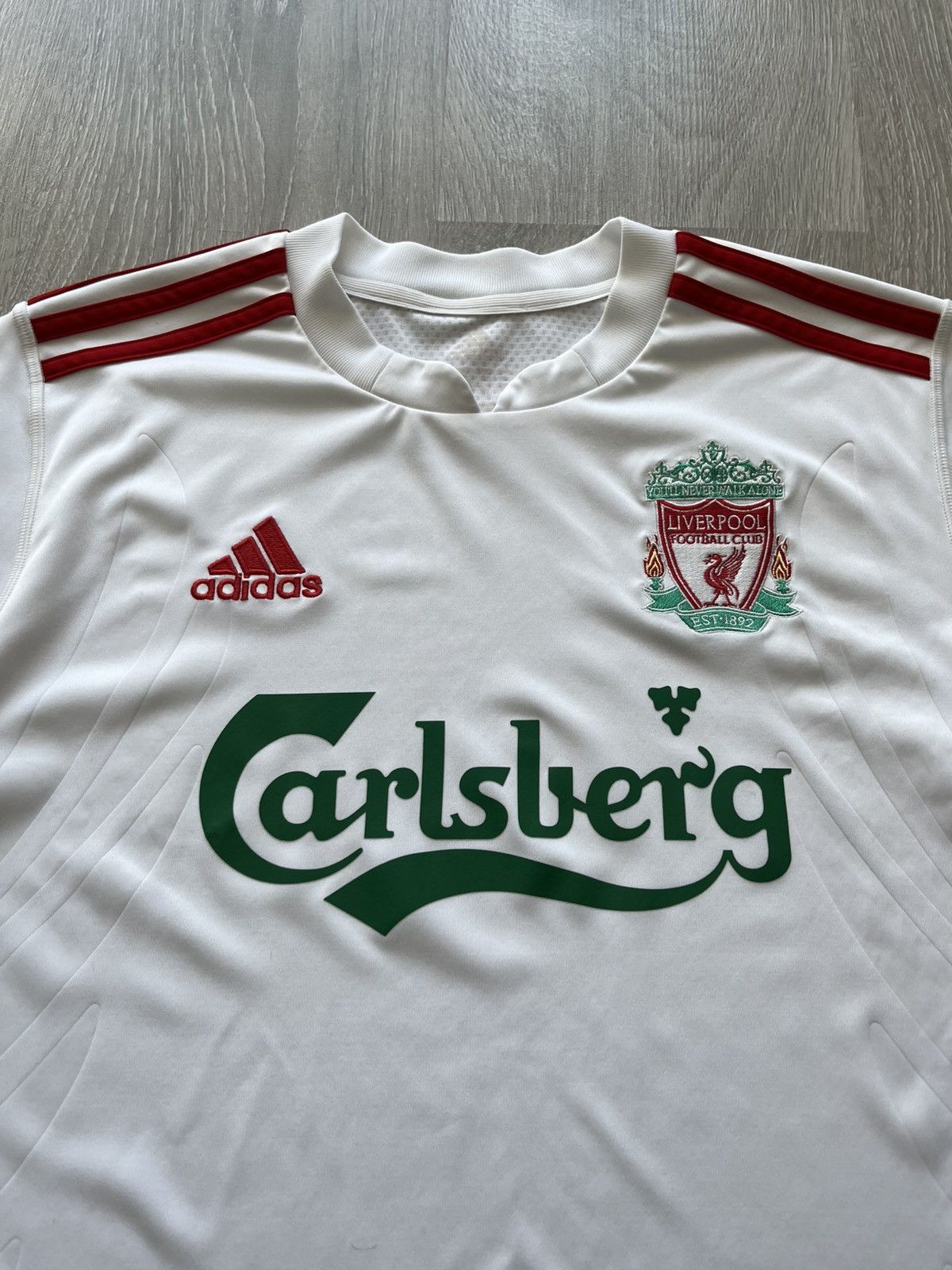 Adidas Vintage Adidas Liverpool Carlsberg Soccer Jersey T Shirt Tee Size US S / EU 44-46 / 1 - 3 Thumbnail
