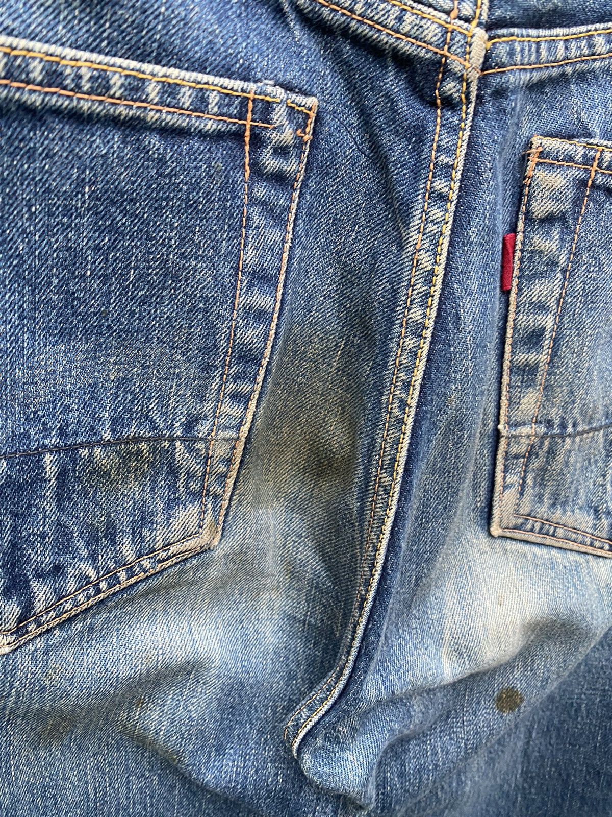 Japanese Brand × Vintage size 29x32.5 super rare EVIS redline vintage denime Size US 29 - 7 Thumbnail
