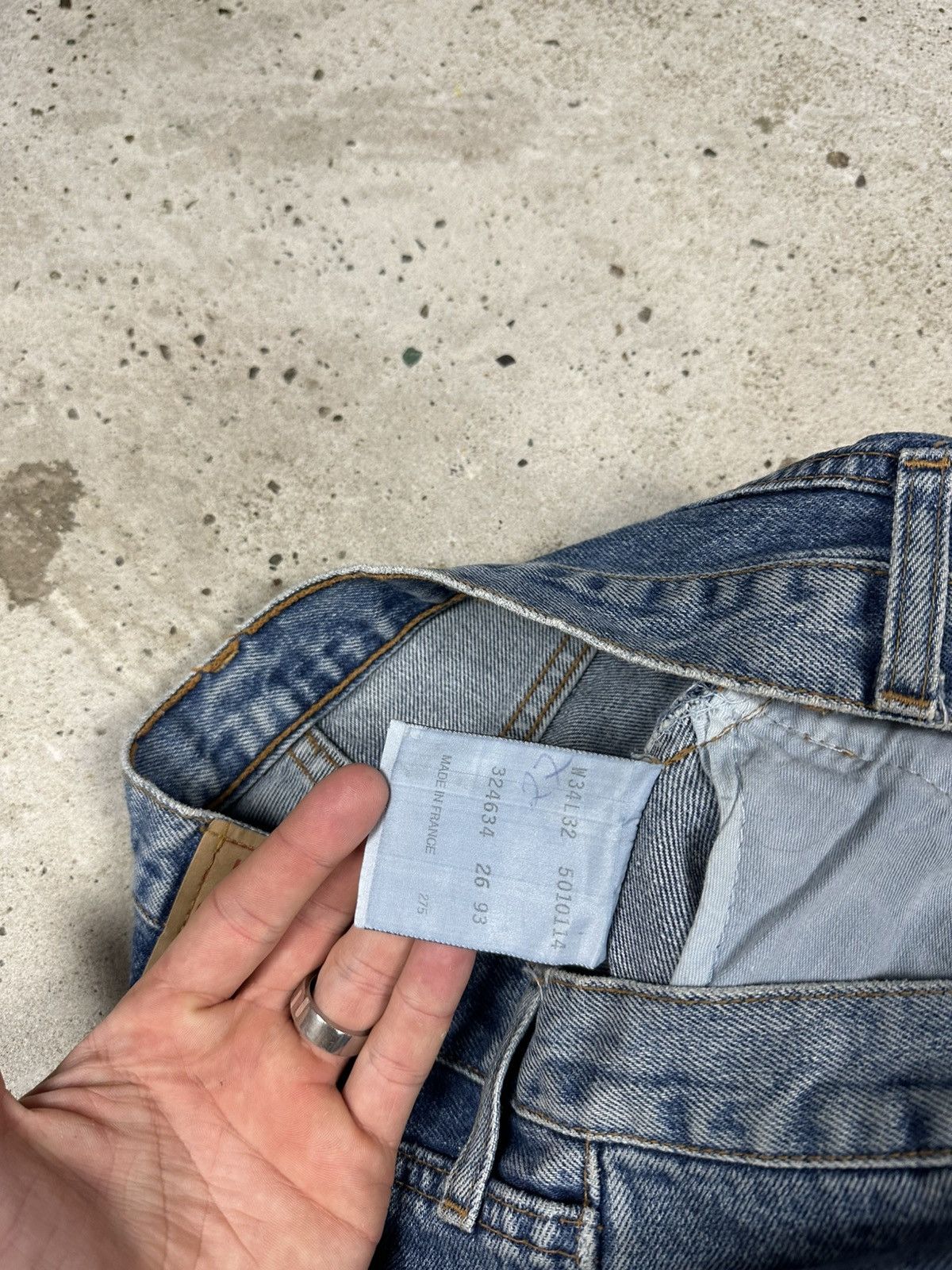 Levi's × Vintage Vintage 1993 Levi’s 501 Blue Denim Pants Jeans France Size US 33 - 9 Thumbnail