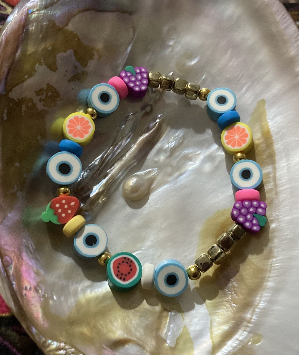 Other Y2K fruity beaded bracelet Size ONE SIZE - 1 Preview