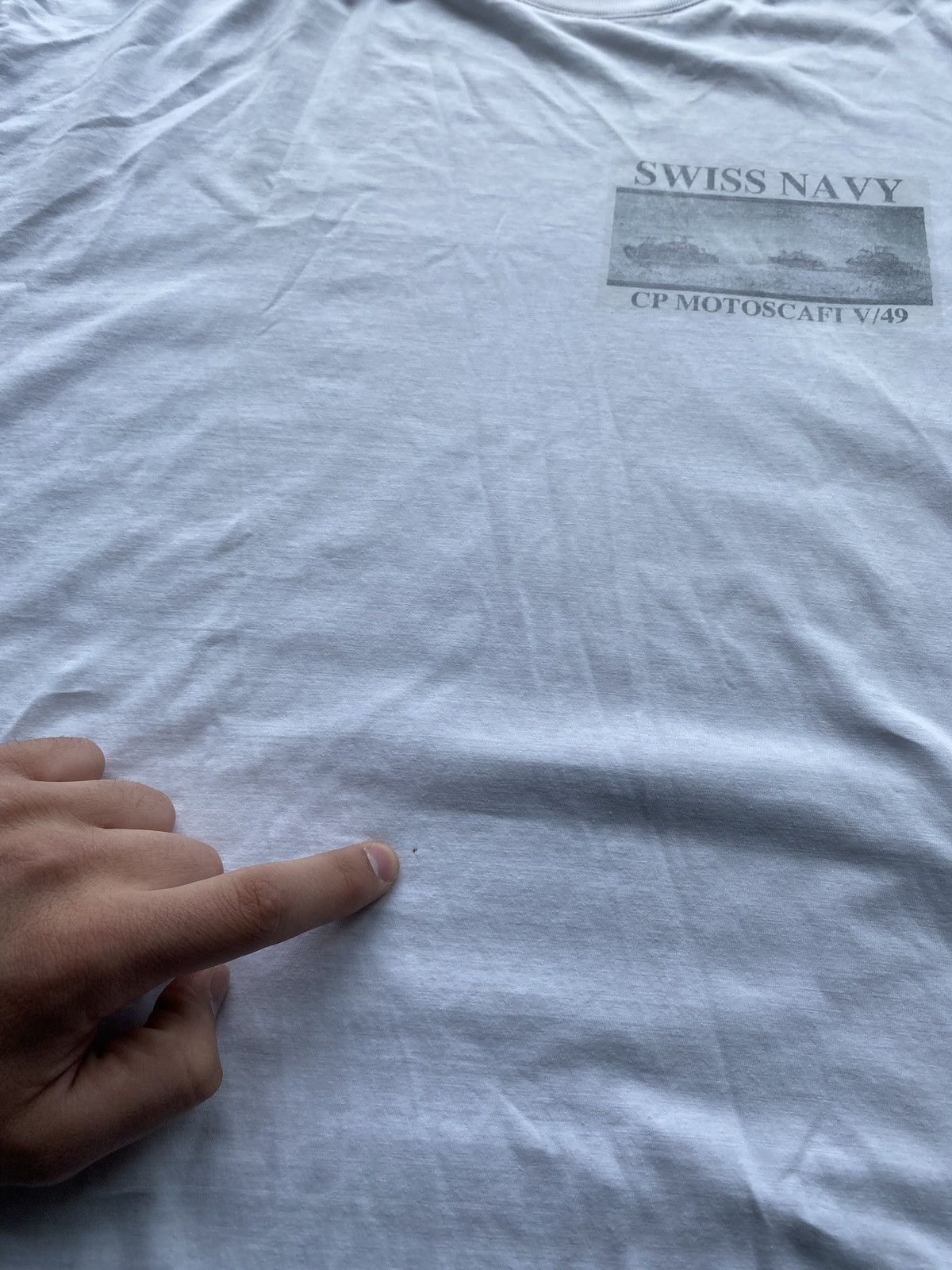 Other 🔥80s Switcher Swiss Navi CP Motoscafi v49 white tee rare vtg Size US XL / EU 56 / 4 - 12 Thumbnail