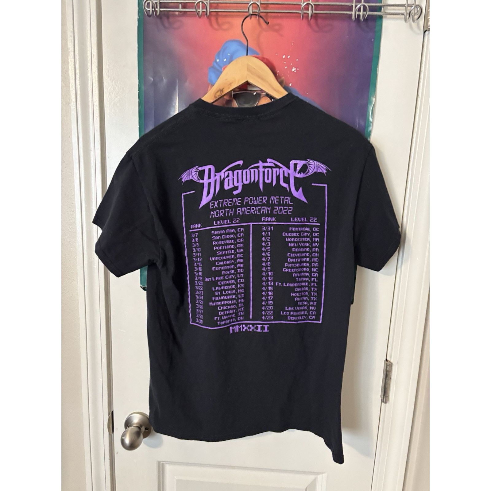Vintage DragonForce Extreme Power Metal Dragon T Official Tour Shirt Size US XL / EU 56 / 4 - 2 Thumbnail