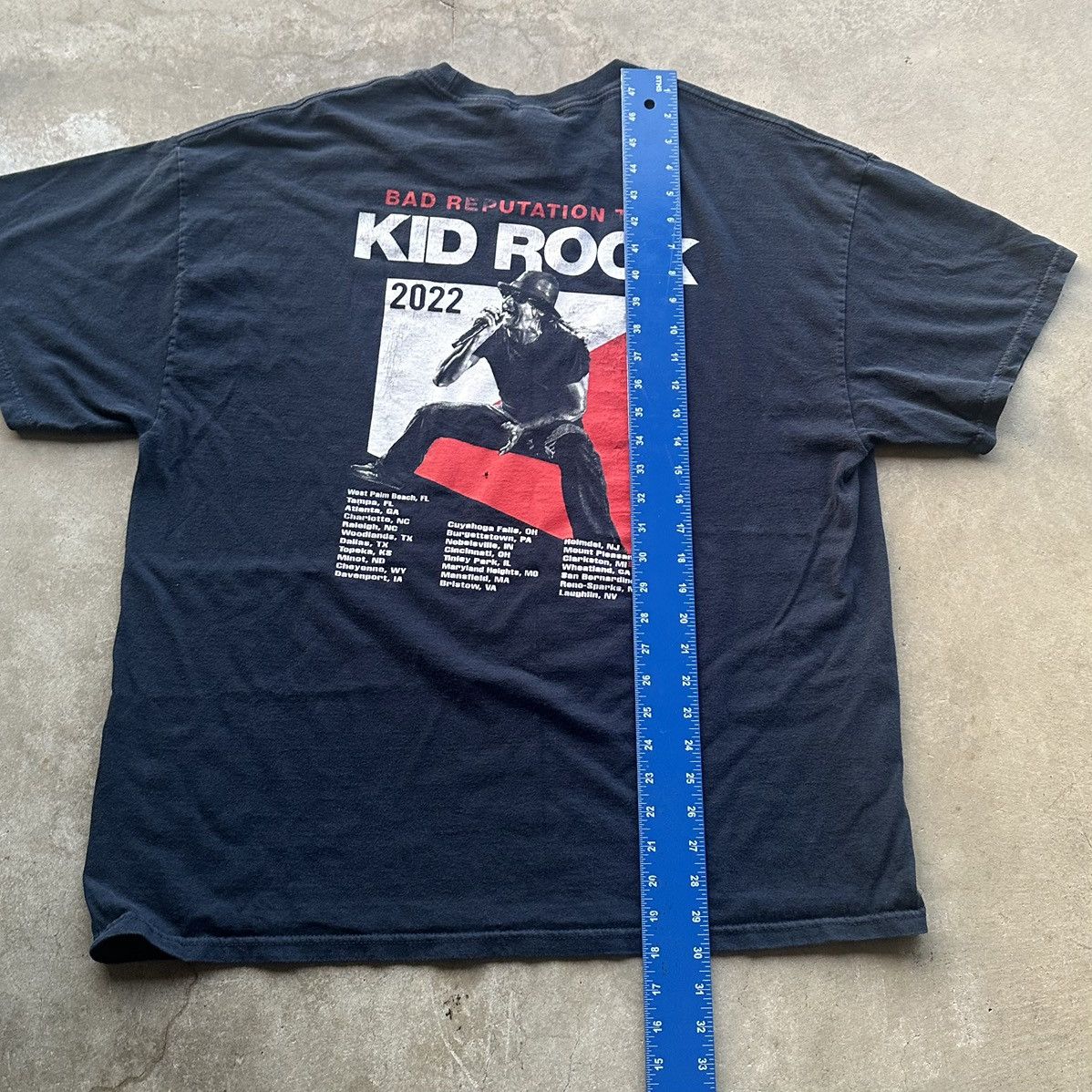 Band Tees Kid Rock Band Tee Shirt 2XL Bad Reputation Tour Country Rock Size US XXL / EU 58 / 5 - 6 Thumbnail