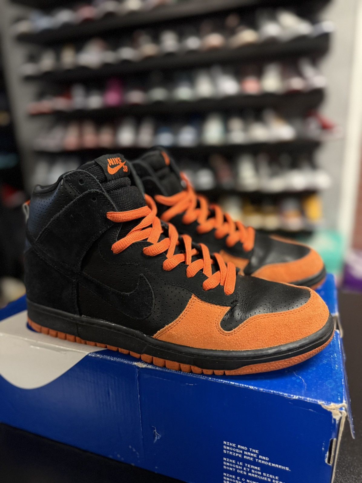 Nike Size 11 - Nike Dunk Pro Sb High Black Nike 305050-005 Size US 11 / EU 44 - 2 Thumbnail