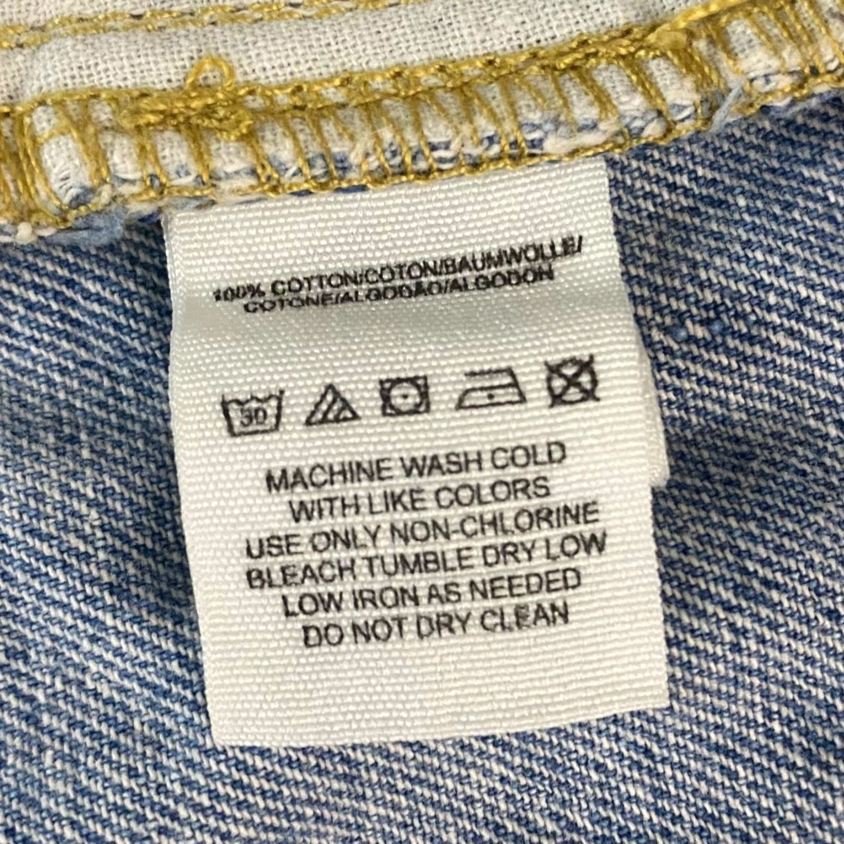 Free People Free People Good Vibes Lace Hem Denim Shorts Womens 27 Blue Light Wash Crochet 5-Pocket Bohemian Festival Size 27" / US 4 / IT 40 - 8 Thumbnail