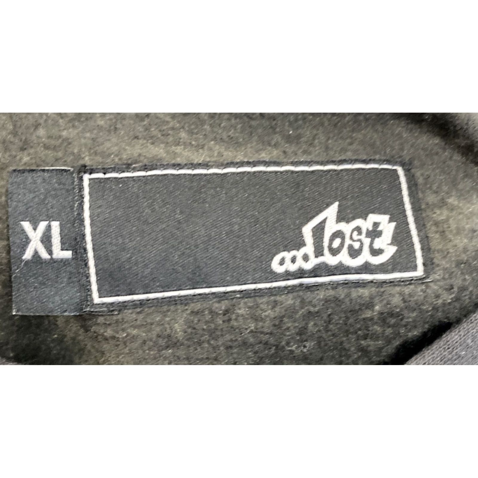 Lost Enterprises Hoodie Mens 1XL Grey Light Green Pullover Sweater Sweatshirt Y2K in Gray, Men's — image 4 of 4