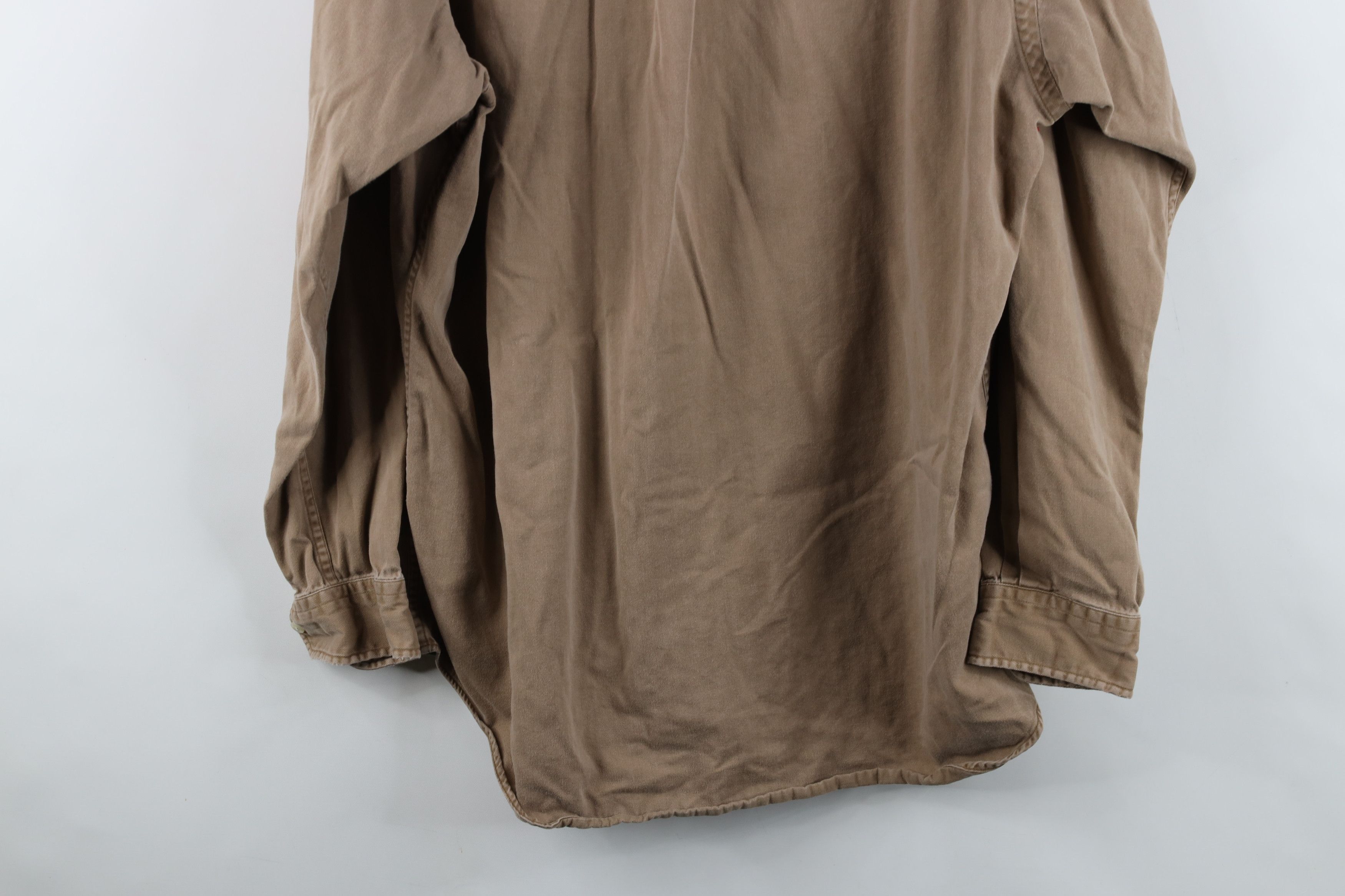 Ralph Lauren Vintage 90s Ralph Lauren Collared Button Down Shirt Brown Size US M / EU 48-50 / 2 - 16 Thumbnail