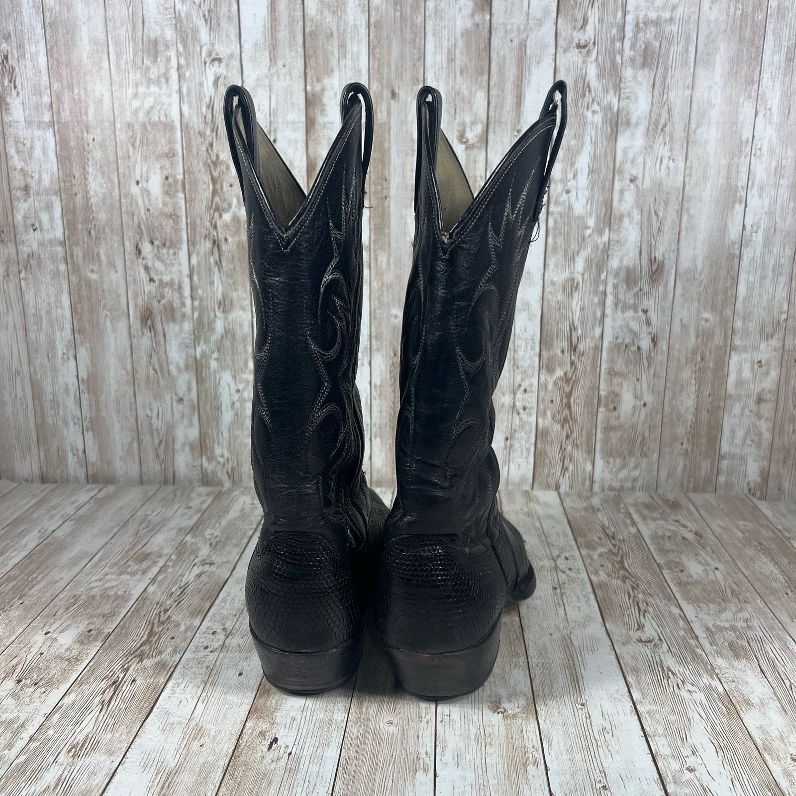Tony Lama tony lama vintage lizard skin leather cowboy boots Mens 10 Size US 10 / EU 43 - 3 Thumbnail