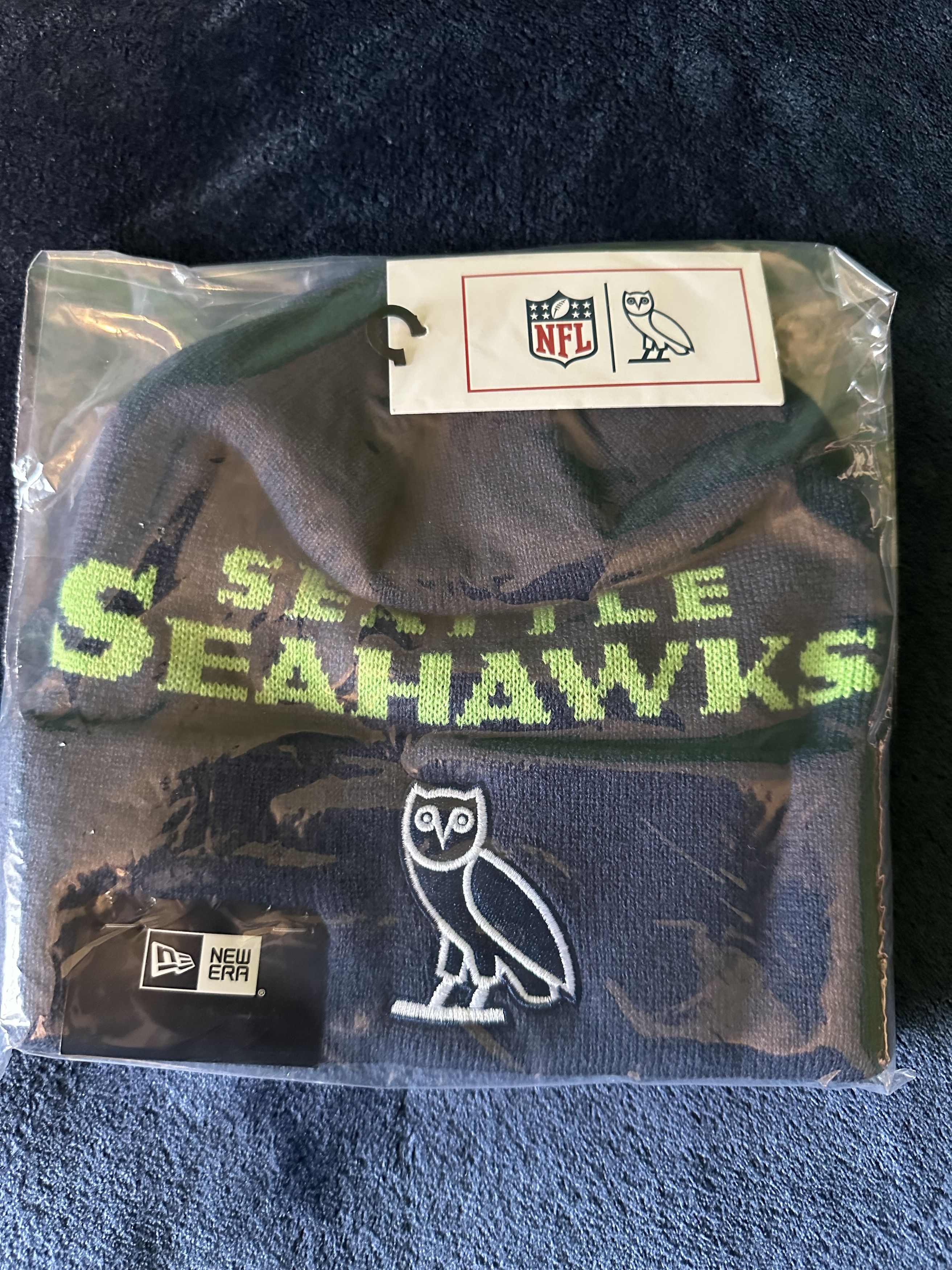 October's Very Own Octobers Very Own OVO NFL SEATTLE SEAHAWKS NEW ERA BEANIE Size ONE SIZE - 1 Thumbnail
