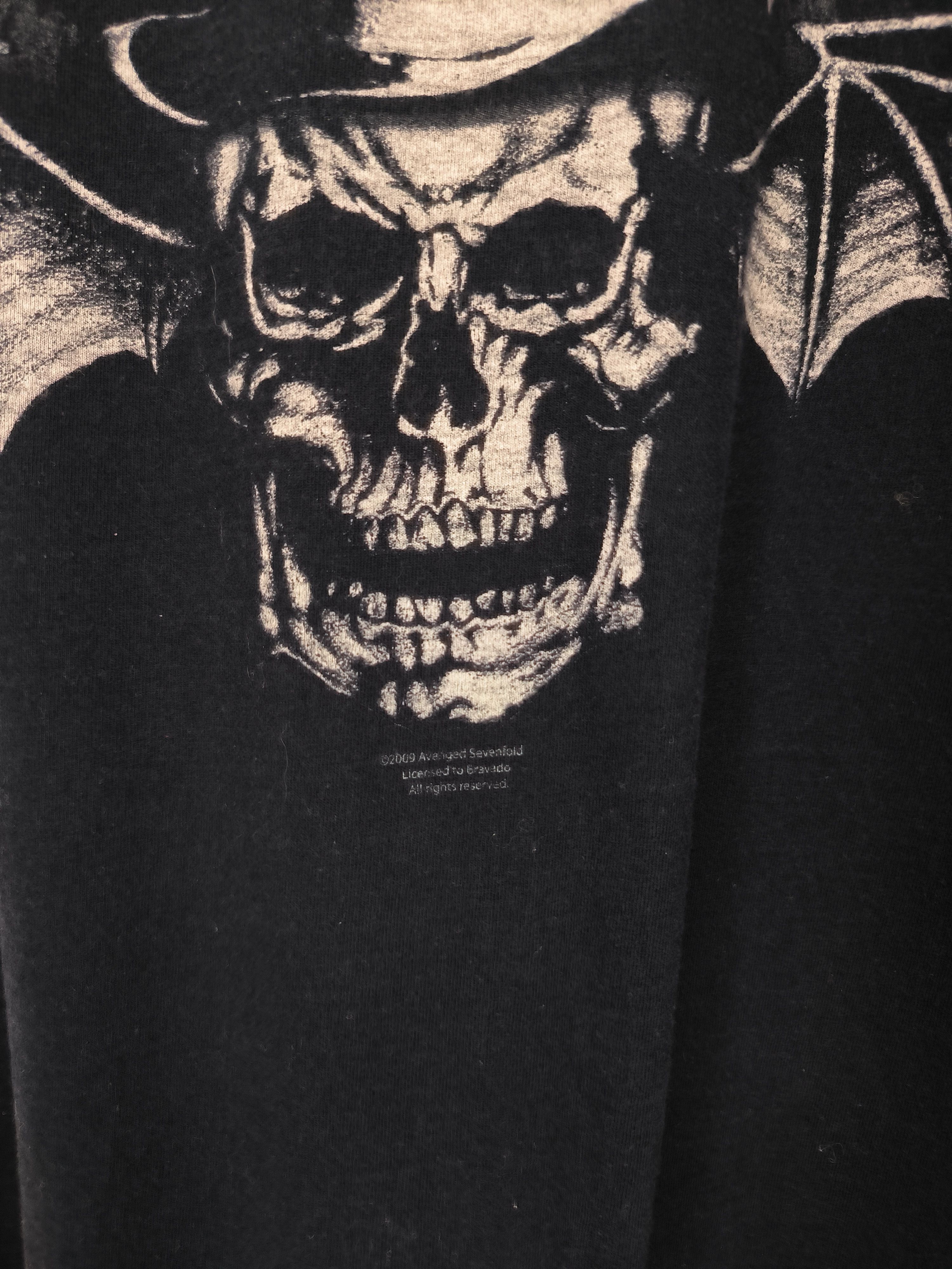 Band Tees Vintage Avenged Sevenfold T-Shirt 2009 00s Metal Band Tee Size US XL / EU 56 / 4 - 4 Thumbnail