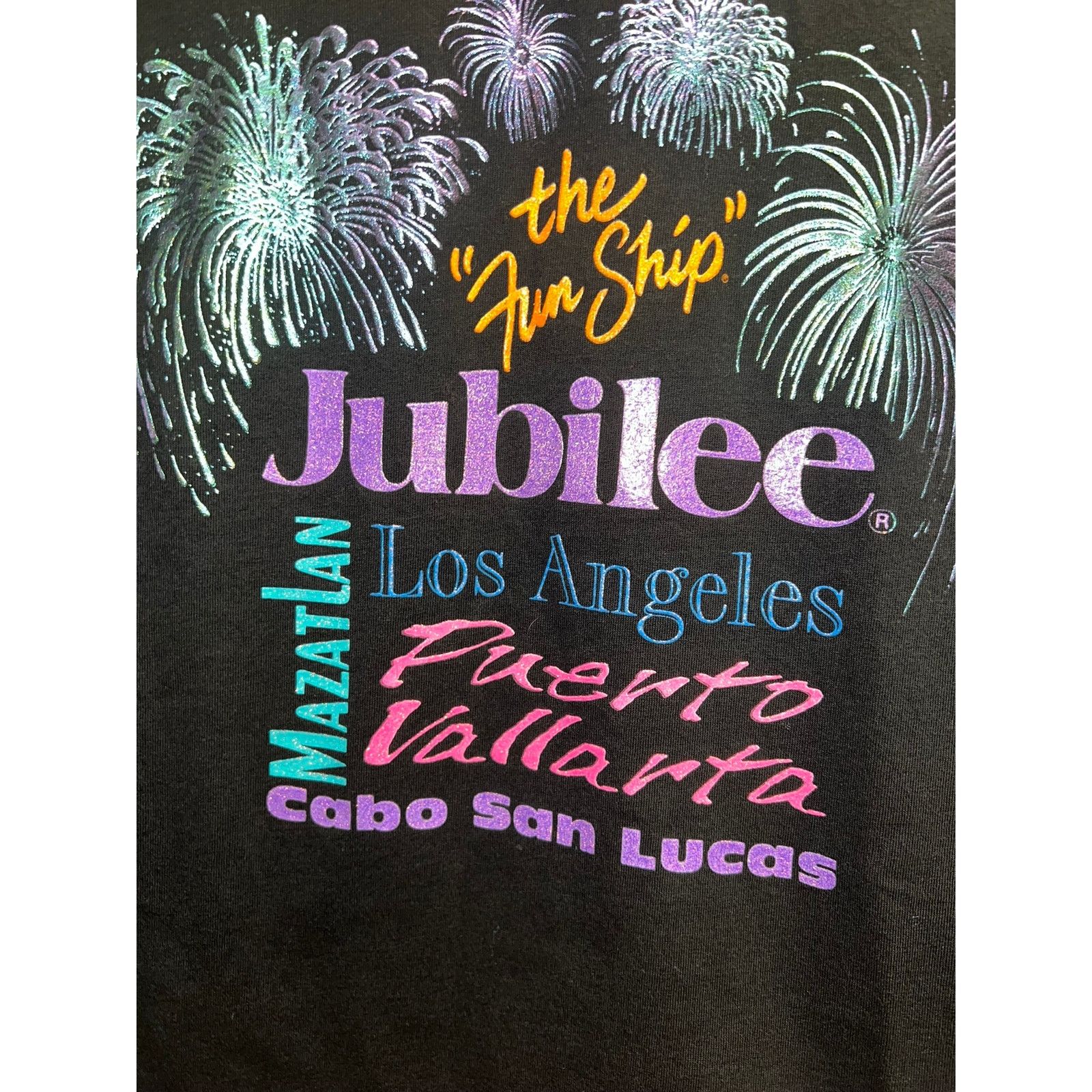 Jerzees Vintage Jubilee Shirt The Fun Ship Carnival Yacht 90s VTG Size US M / EU 48-50 / 2 - 5 Thumbnail