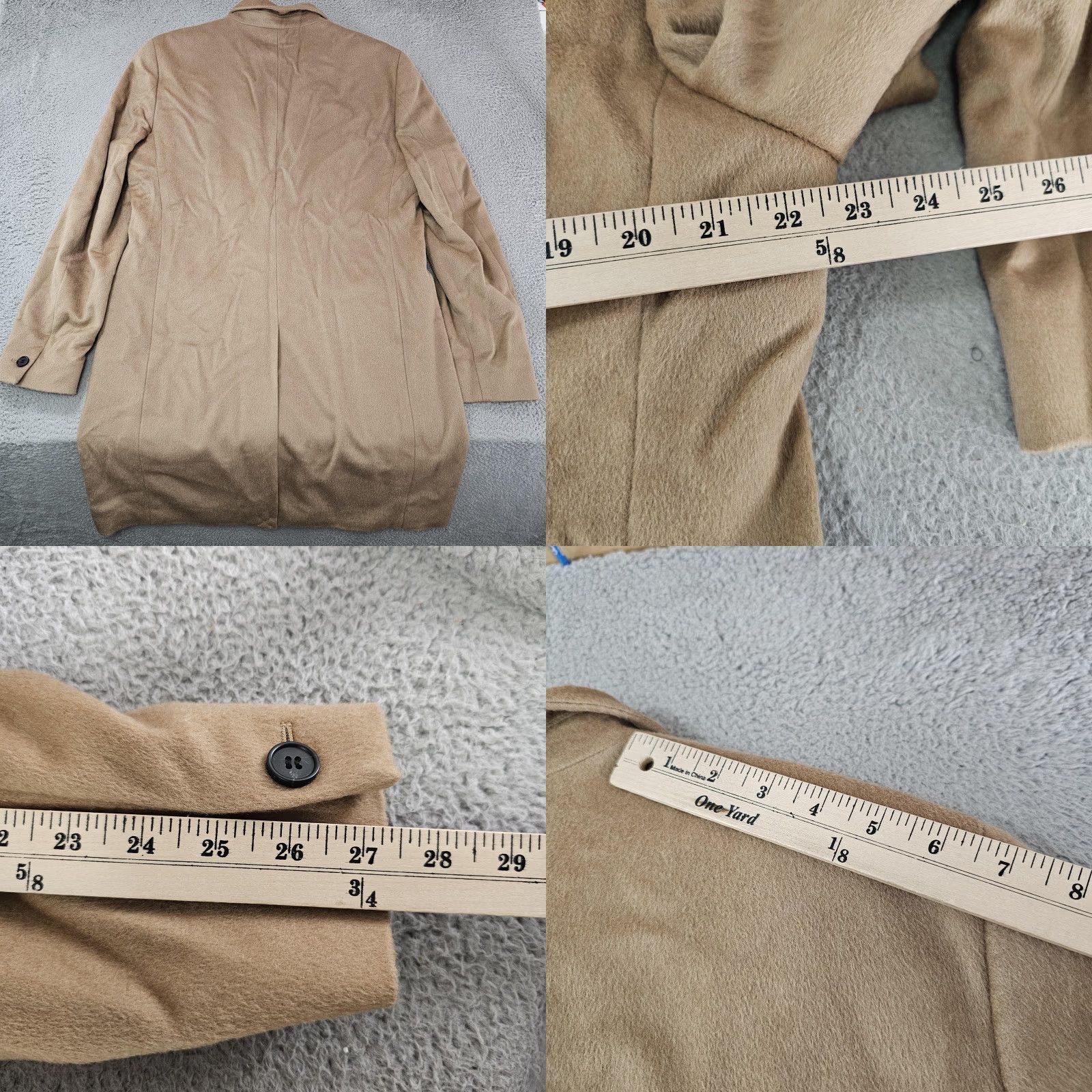 Allsaints AllSaints Coat Mens 2XL Wool Overcoat Camel Brown Single-Breasted Pockets 2XL Timeless Fall Winter Size US XXL / EU 58 / 5 - 8 Thumbnail