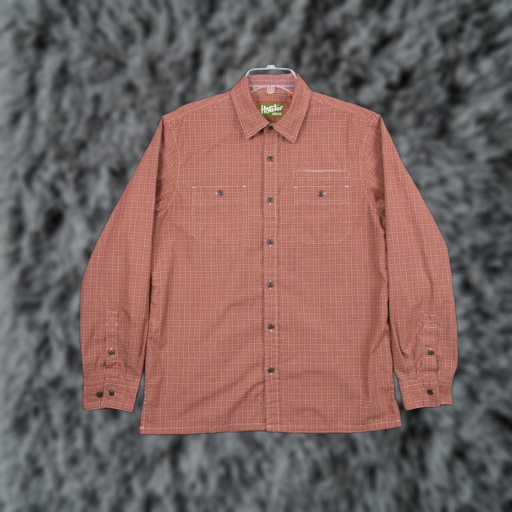 Howler Brothers Howler Brothers Shirt Mens M Red Plaid Button Long Sleeve Zip Monkey Logo Size US M / EU 48-50 / 2 - 1 Thumbnail