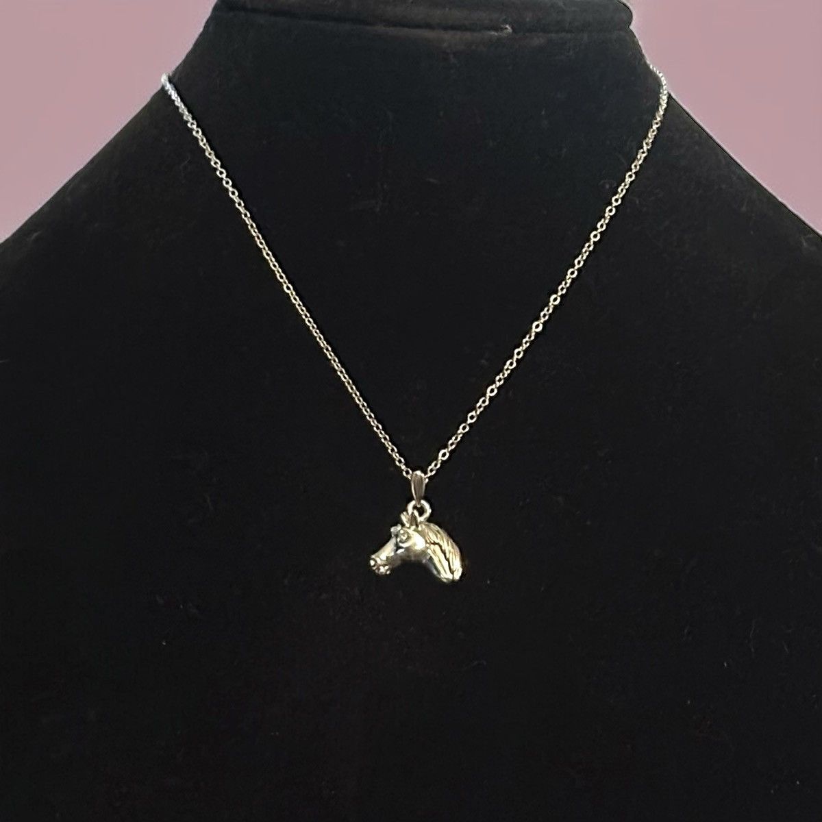 Other Silver tone horse head pendant necklace Size ONE SIZE - 1 Thumbnail