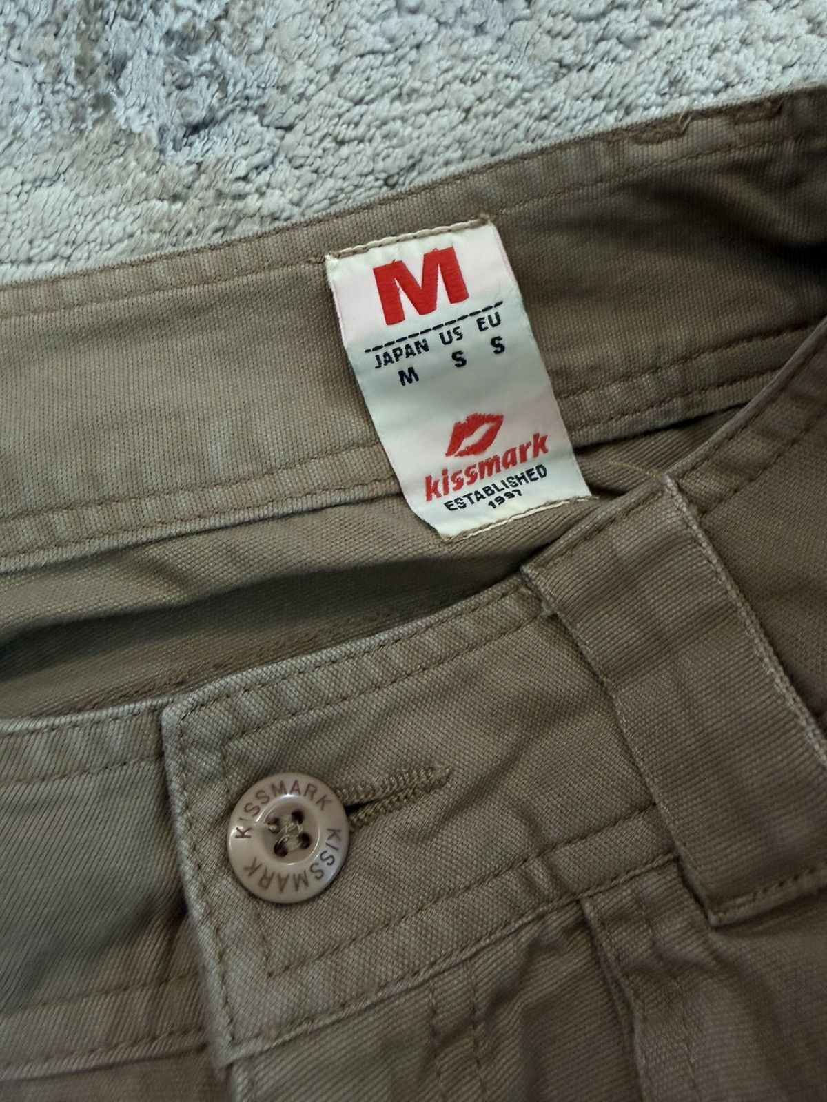 Japanese Brand Kiss Mark - Flared Cargo Pants Size US 28 / EU 44 - 5 Thumbnail