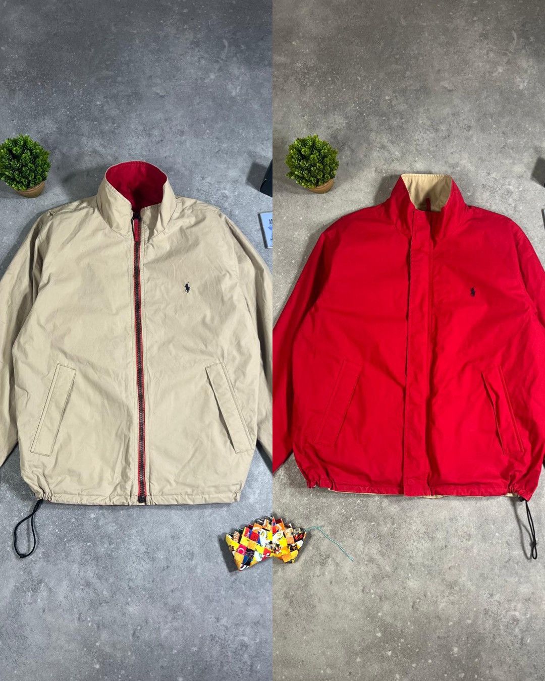 Polo Ralph Lauren × Ralph Lauren × Vintage Rare Vintage Ralph Lauren Reversible Jacket Made in Usa 90s Size US L / EU 52-54 / 3 - 1 Thumbnail