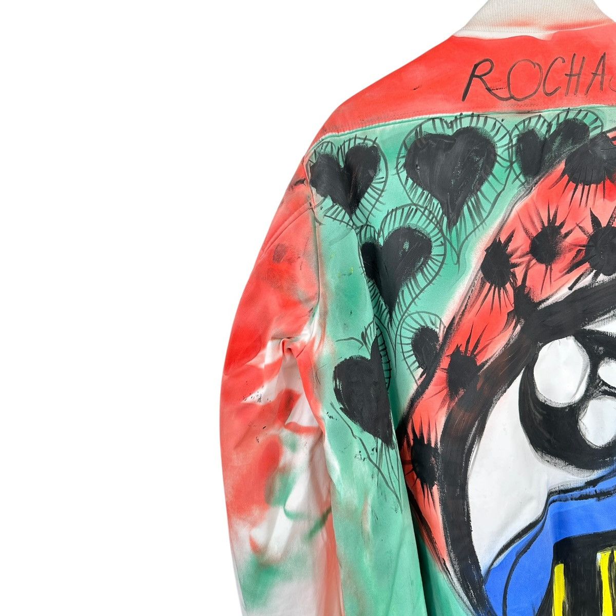 Rochas Rochas 2022 Graffiti Hand Painted Oversized Bomber Jacket Size US L / EU 52-54 / 3 - 8 Thumbnail