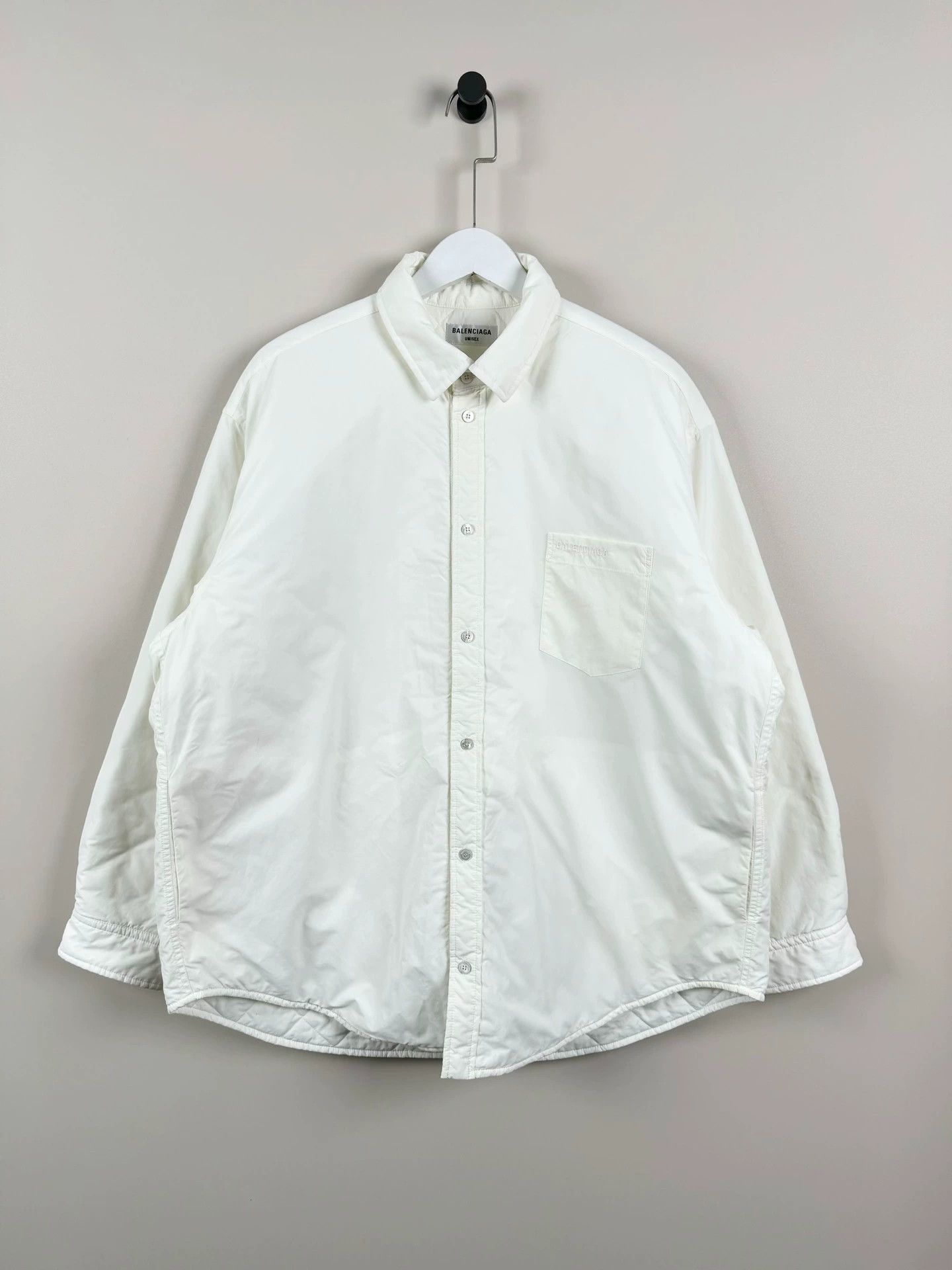 Balenciaga Balenciaga Embroidered Logo Cotton Coat - dmc Size US XS / EU 42 / 0 - 1 Thumbnail