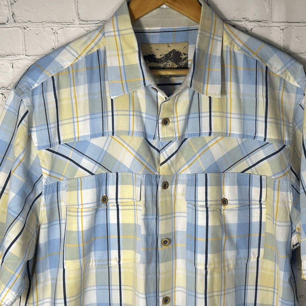 Gramicci Gramicci Shirt Button-Down Short Sleeve Mens XL Plaid Blue White Multicolor Size US XL / EU 56 / 4 - 2 Thumbnail