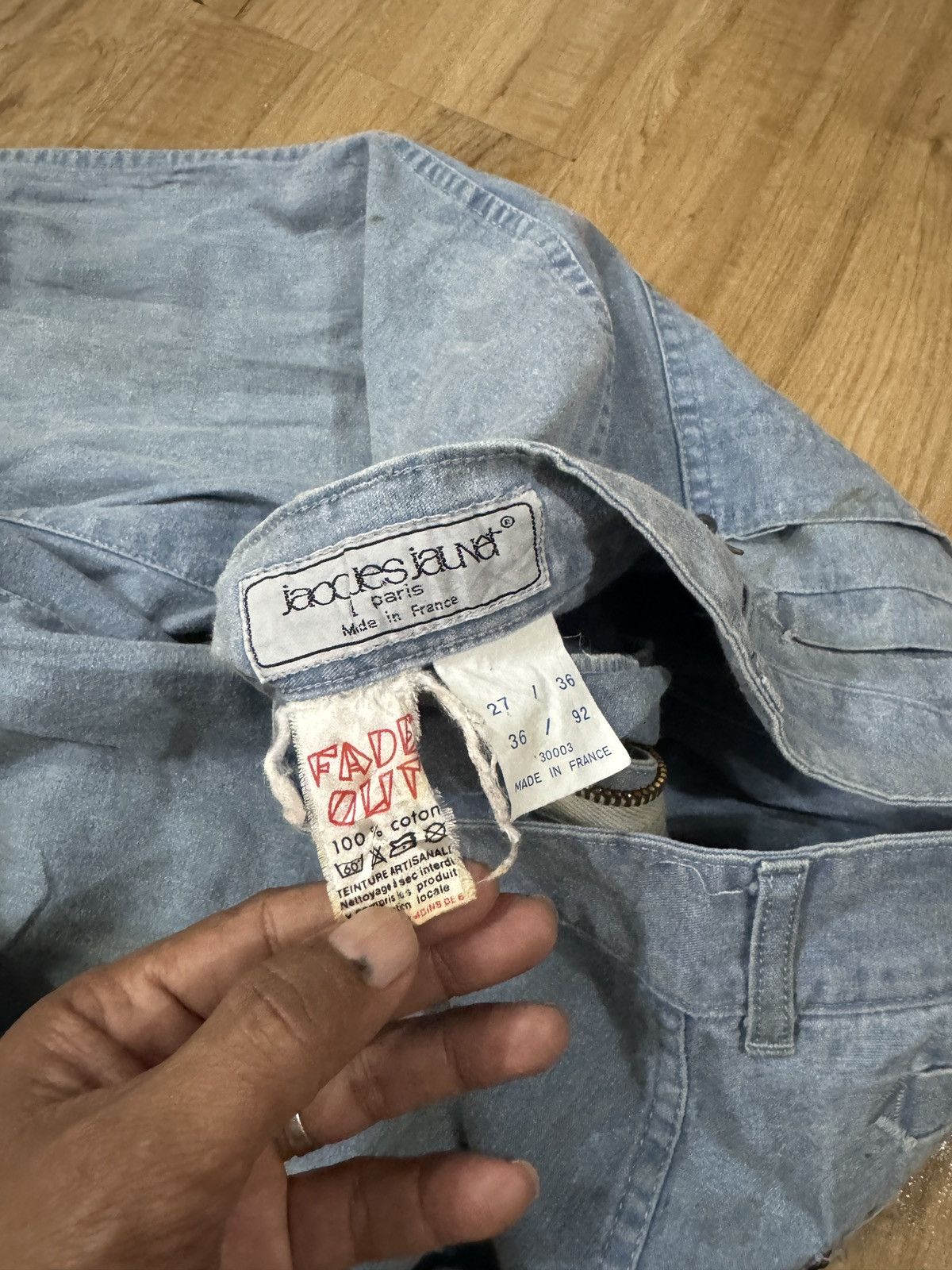 Vintage VINTAGE JACQUES JAUNET CHAMBRAY JEANS Size 27" / US 4 / IT 40 - 4 Thumbnail