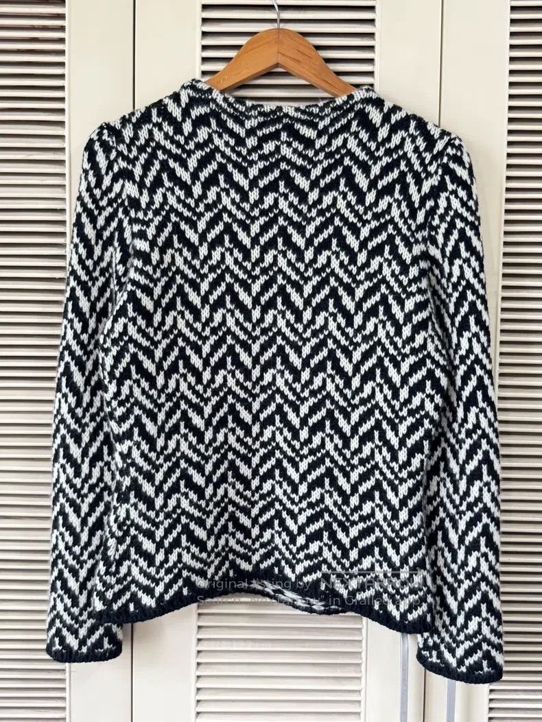 Gucci Gucci Black and white striped knitwear Size US XL / EU 56 / 4 - 2 Thumbnail