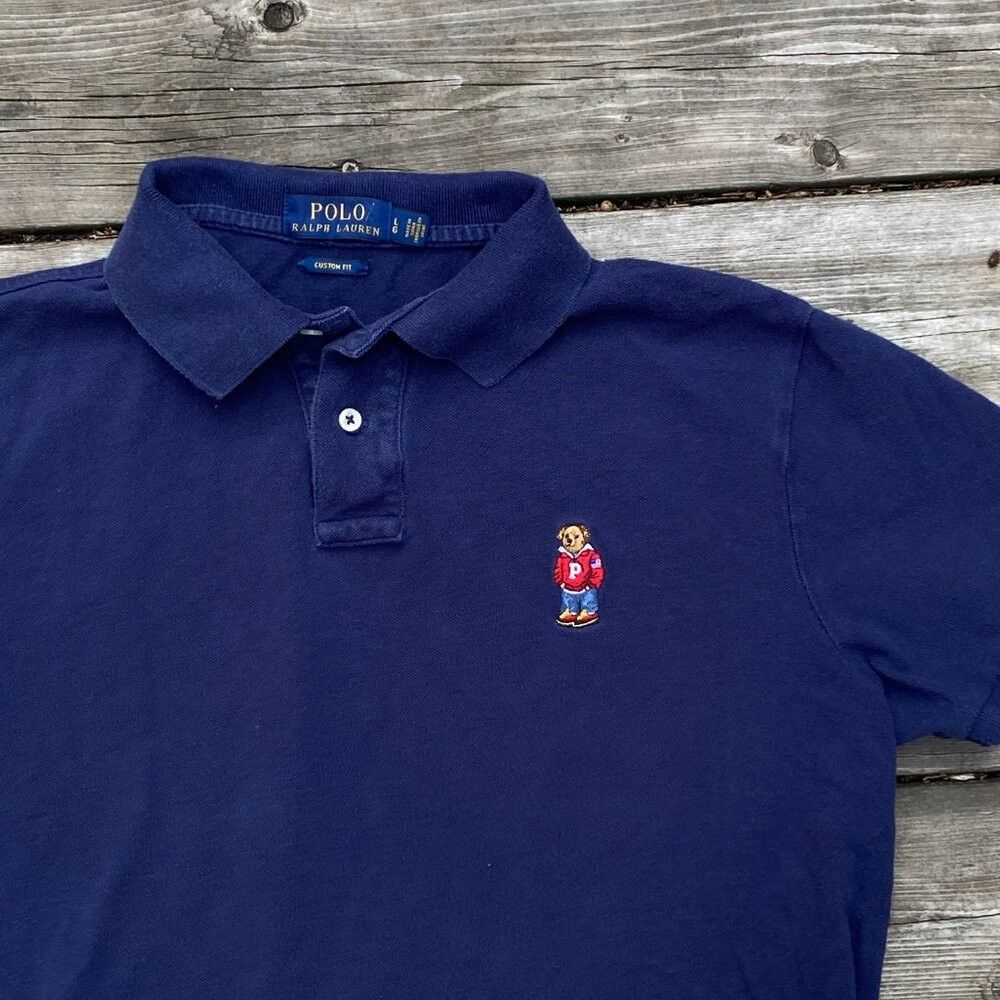Polo Ralph Lauren Vintage Polo Ralph Lauren Polo Bear Embroidered Logo Shirt Size US L / EU 52-54 / 3 - 3 Thumbnail