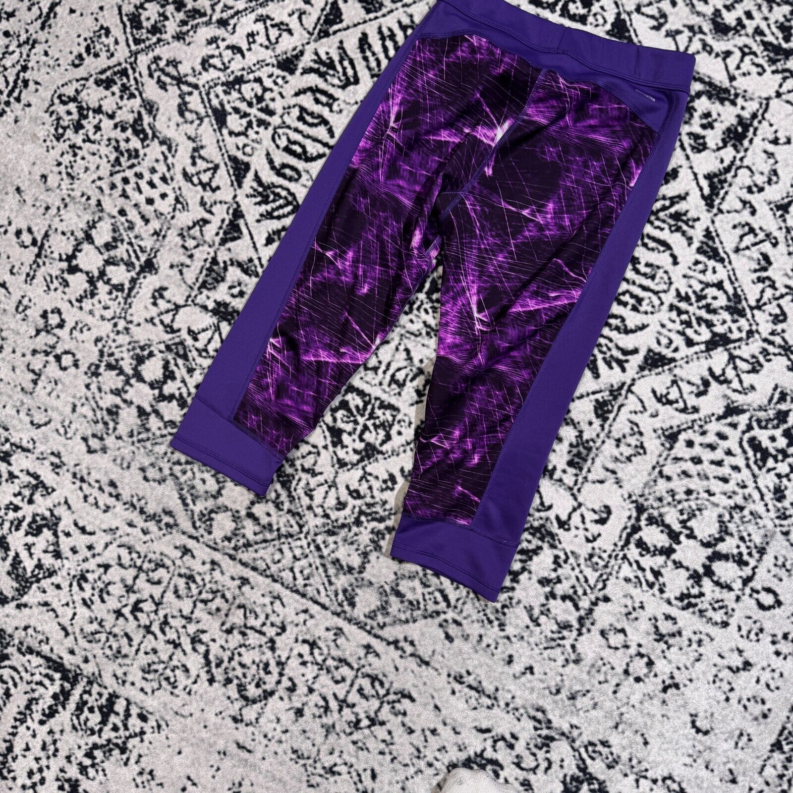 Adidas × Vintage Vintage Adidas Women's Purple Polyester Leggings Size M Y2k Size US 30 / EU 46 - 8 Thumbnail