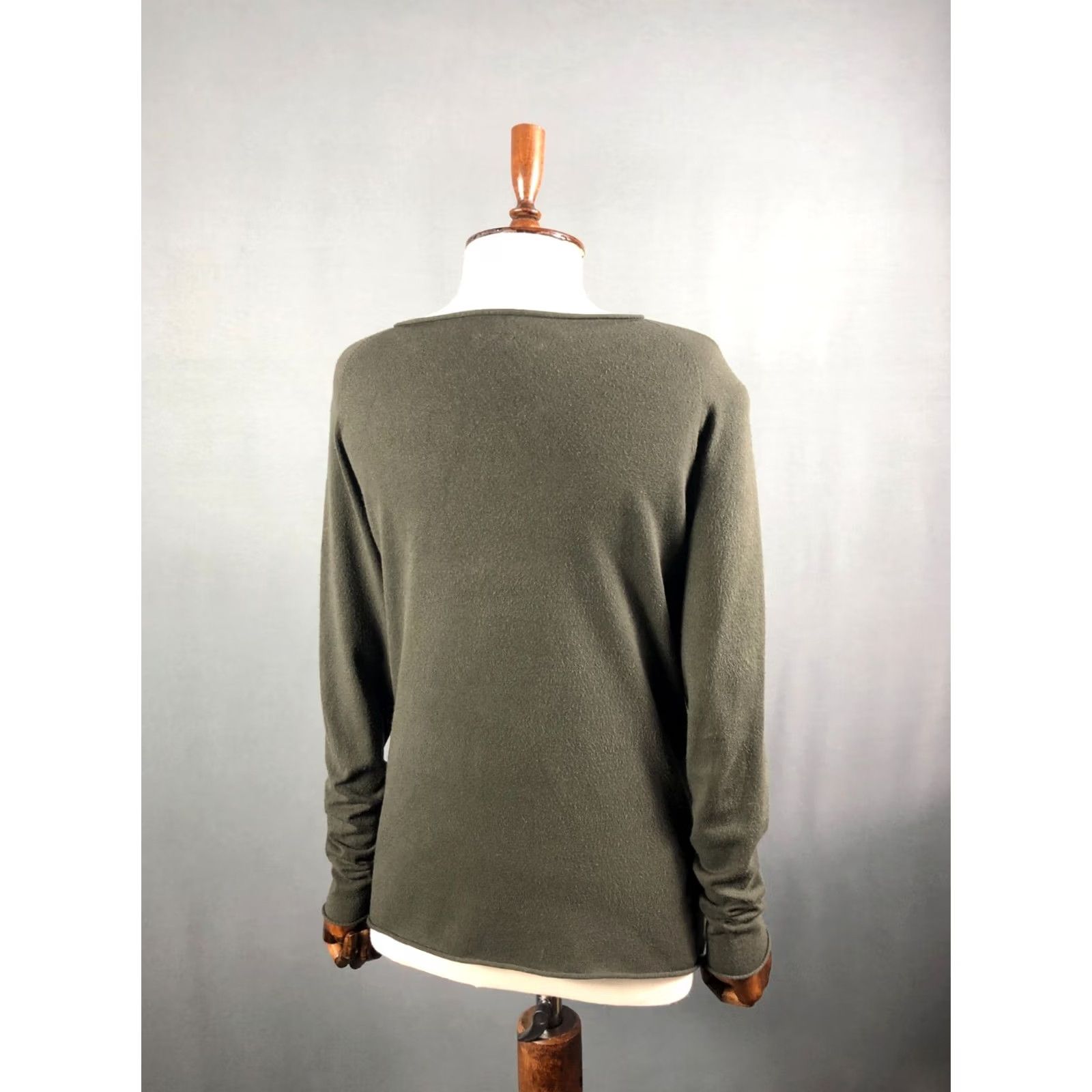 Vintage Annette Gortz Women Top Viscose Dark Green Size M Size M / US 6-8 / IT 42-44 - 3 Thumbnail