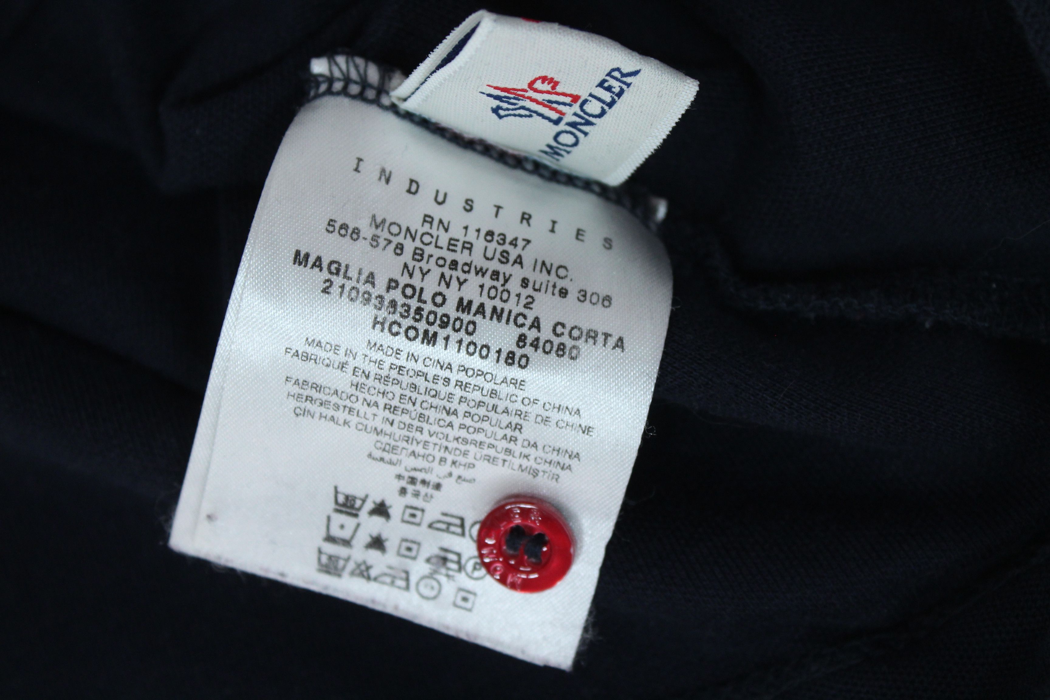 Moncler Moncler Maglia Polo Manica Corta Shirt Dress Navy S Size S / US 4 / IT 40 - 14 Thumbnail