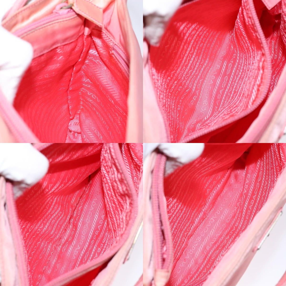 Prada PRADA Tote Bag Nylon Pink Gold Size ONE SIZE - 12 Thumbnail