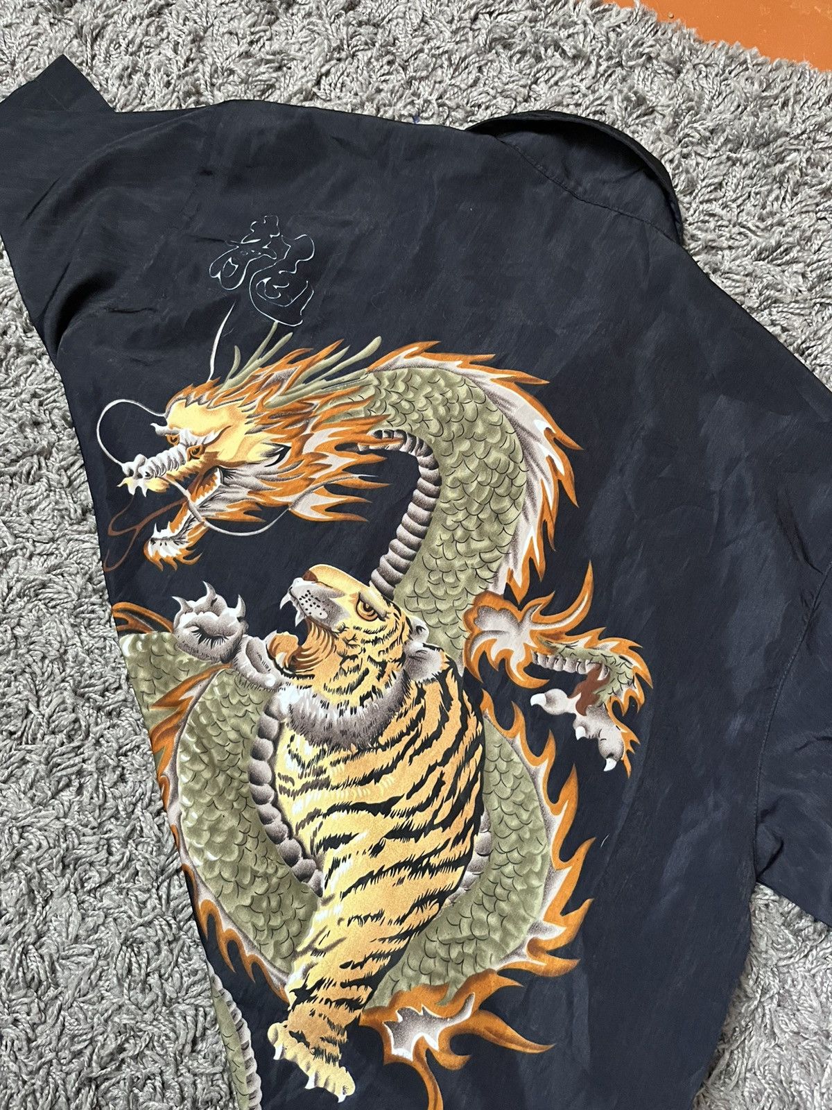 Japanese Brand Cyber Y2K Dragon & Tiger All-Over Print Shirt Size US L / EU 52-54 / 3 - 6 Thumbnail