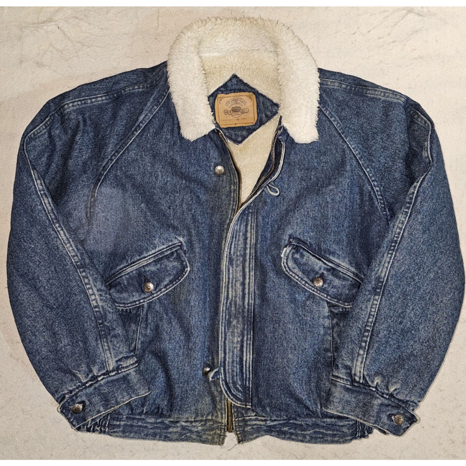 Levi's VINTAGE Levi's Trucker Jacket Denim Blue Sherpa Lined Made in USA Mens L Size 80s - Size US L / EU 52-54 / 3 - 2 Thumbnail