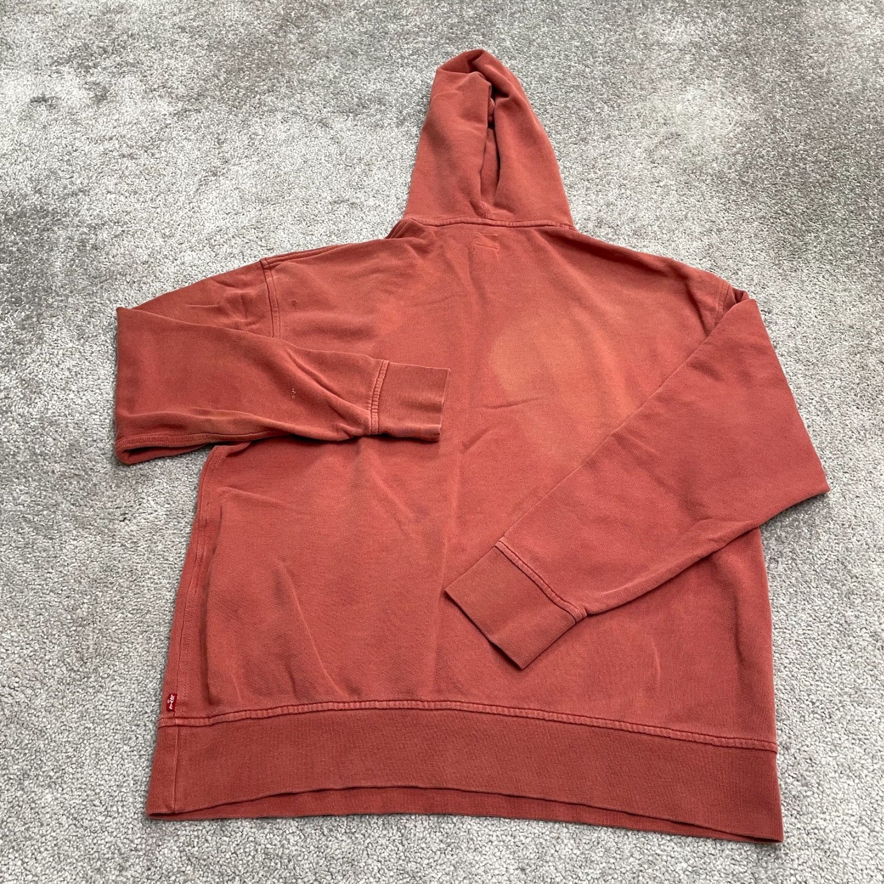 Levi's Levi's Hoodie Pullover Mens M Orange Graphic Print Hooded Relaxed Fit Casual Sweatshirt Size US M / EU 48-50 / 2 - 2 Thumbnail