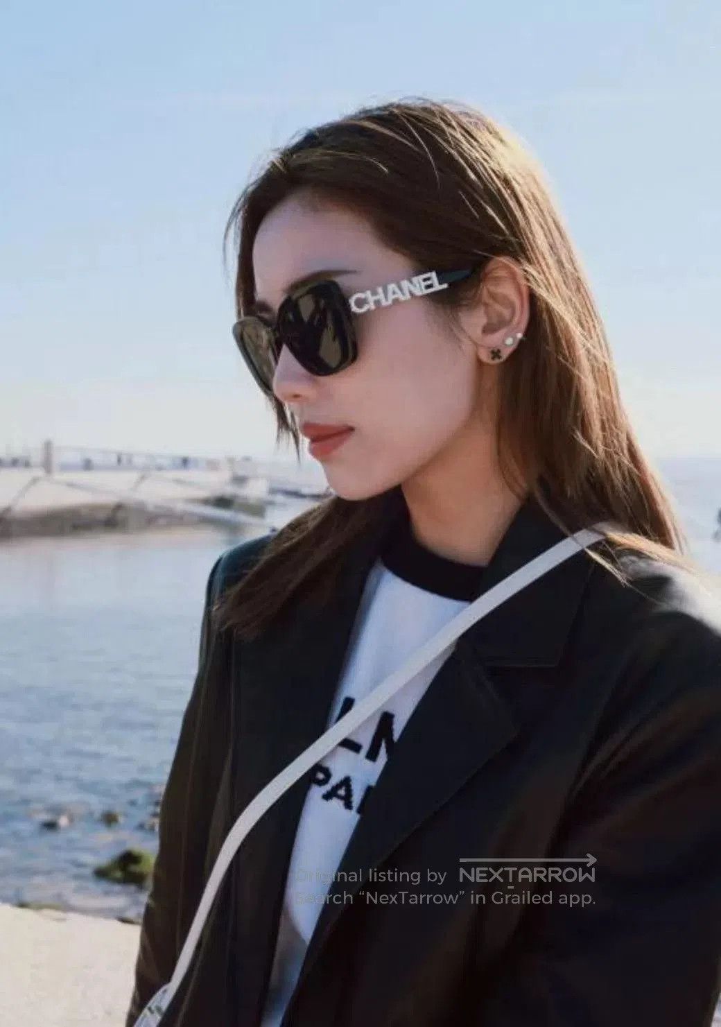 Chanel Chanel New White Diamond Sunglasses. Size ONE SIZE - 9 Thumbnail