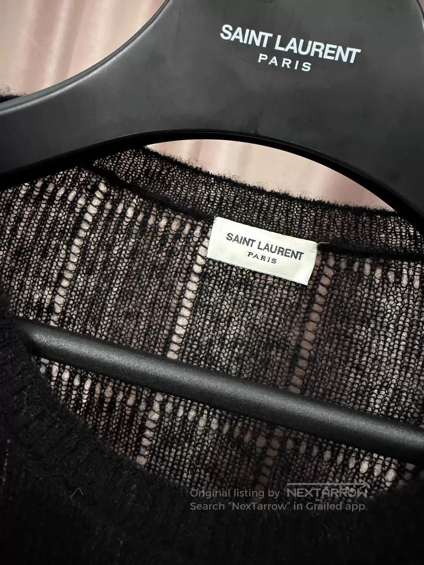 Saint Laurent Paris Black Long Sleeve Knit Sweater Size S. Size US S / EU 44-46 / 1 - 4 Thumbnail