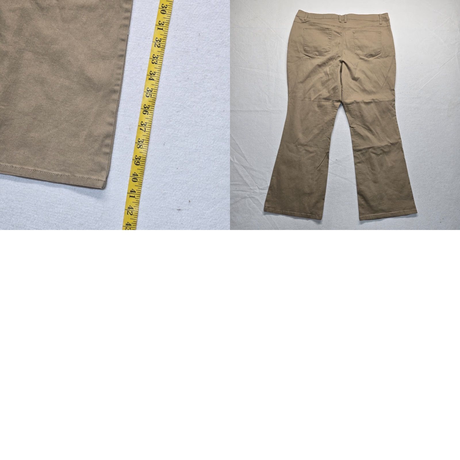 Faded Glory Faded Glory Women's Plus Size 22 Chino Capri Pants Beige Casual Summer Beach Size 40" / US 18 - 8 Thumbnail