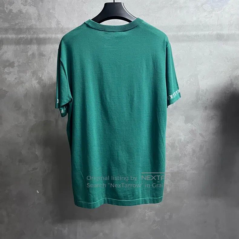 Louis Vuitton Louis Vuitton Green crew neck Logo cotton short sleeve Size US L / EU 52-54 / 3 - 5 Thumbnail