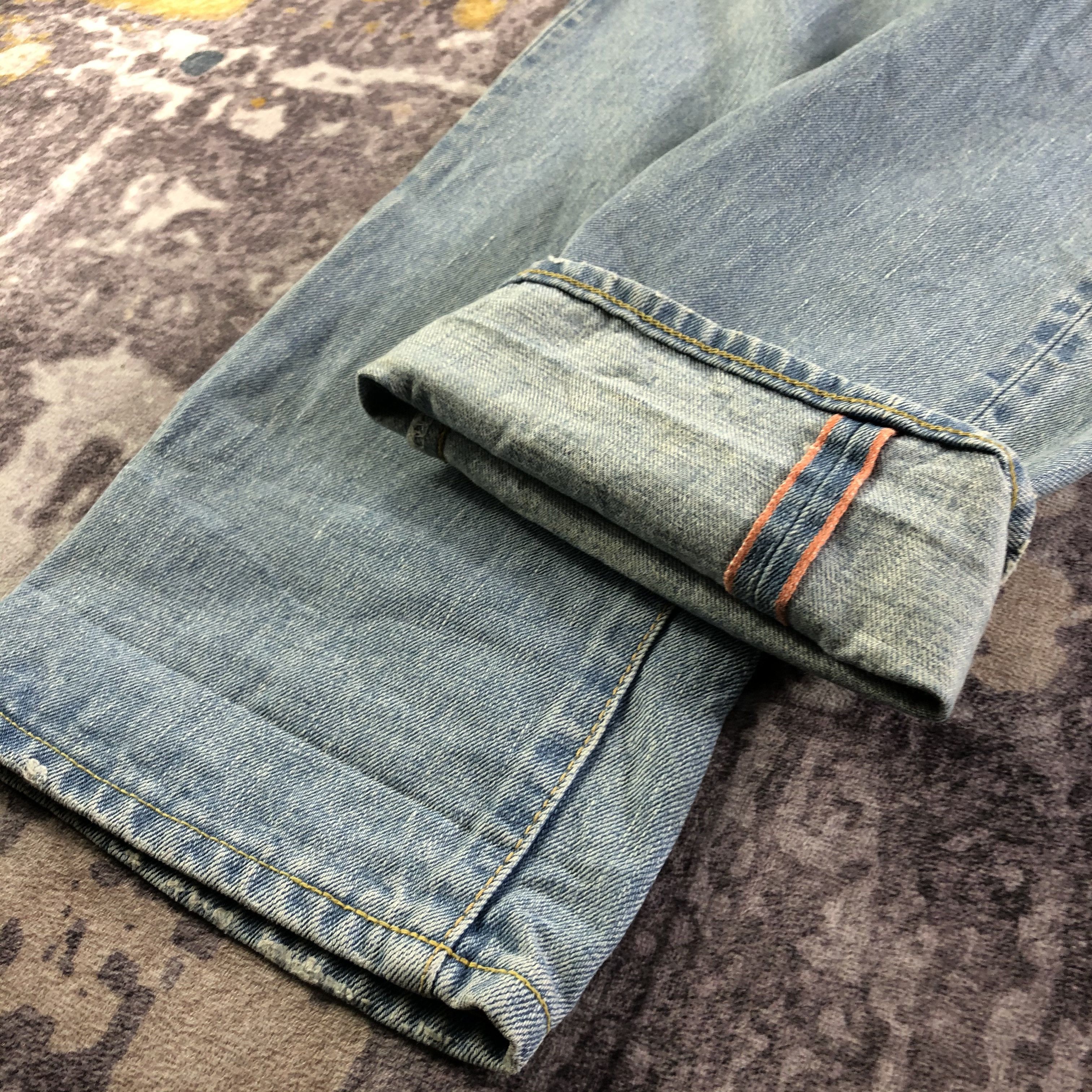 Edwin Vintage Light Wash Edwin 505 Selvedge Jeans-JM3628 Size US 32 / EU 48 - 7 Thumbnail