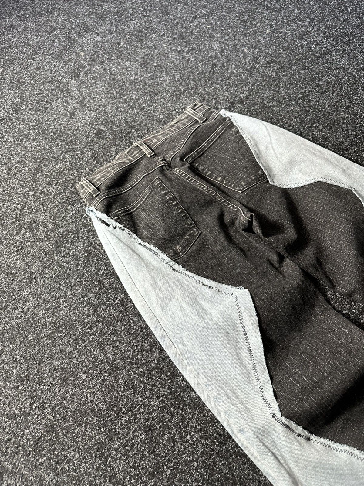 If Six Was Nine 🚨GRAIL CUSTOM DENIM JEANS 2in1 ULTRA BAGGY Y2K JAPANESE STYL Size US 30 / EU 46 - 14 Thumbnail