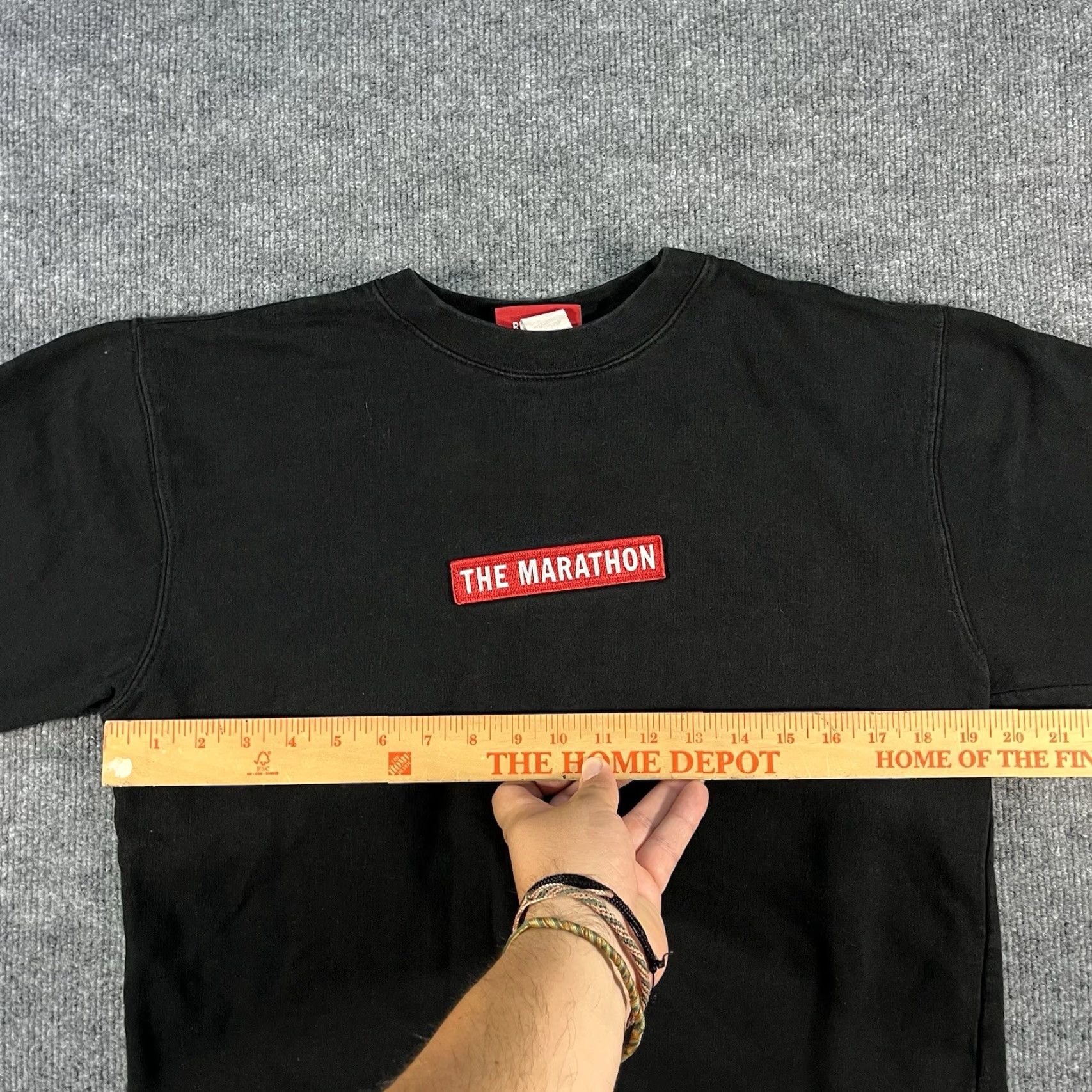 Vintage The Marathon TMC Black Hooded Sweatshirt Mens Small Graphic Nipsey Hussle Size US S / EU 44-46 / 1 - 6 Thumbnail