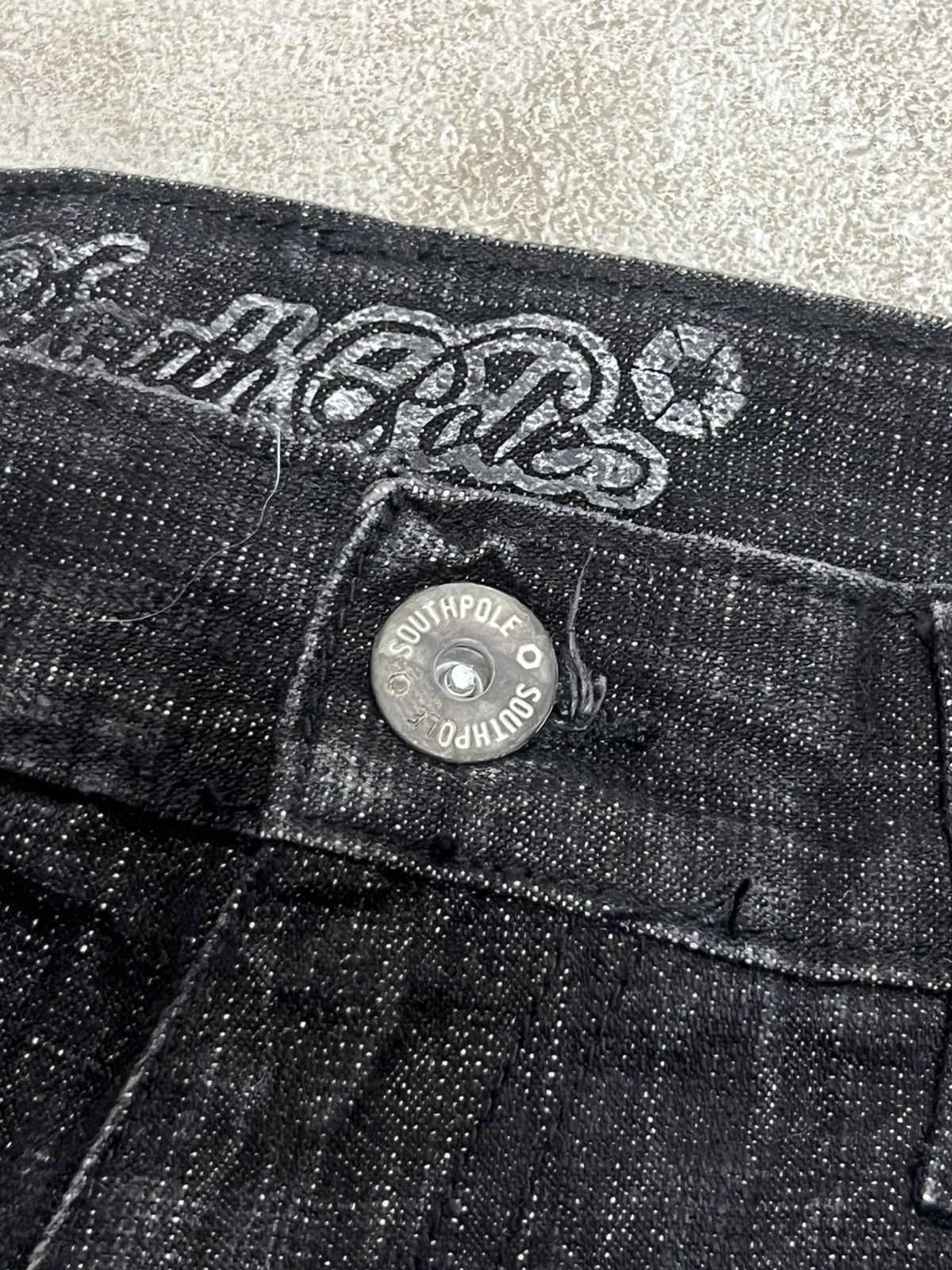 Very Rare Vintage Southpole Big Skull Denim Jorts