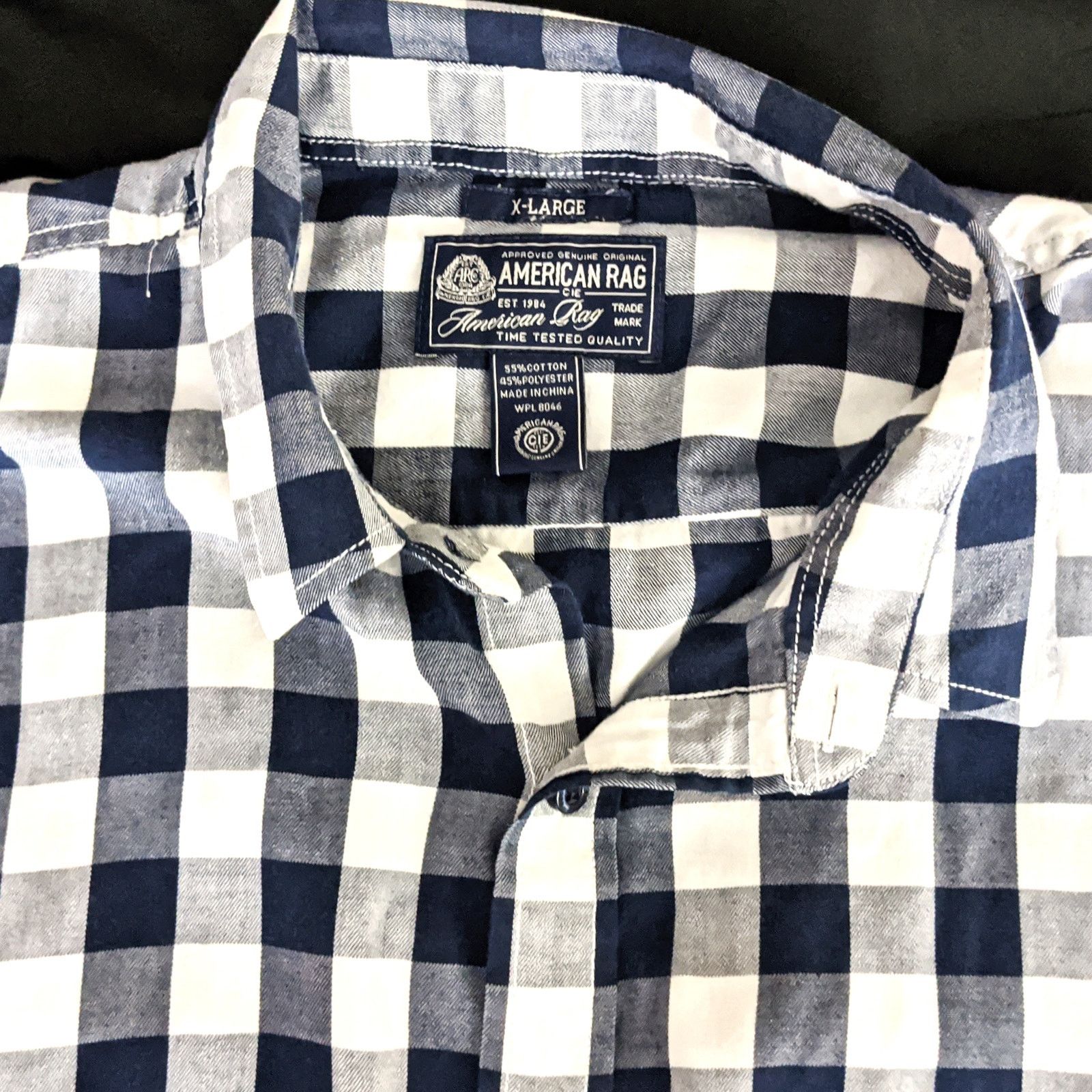 American Rag American Rag Men's Shirt XL Long Sleeve Gingham Button-Up Size US XL / EU 56 / 4 - 4 Thumbnail