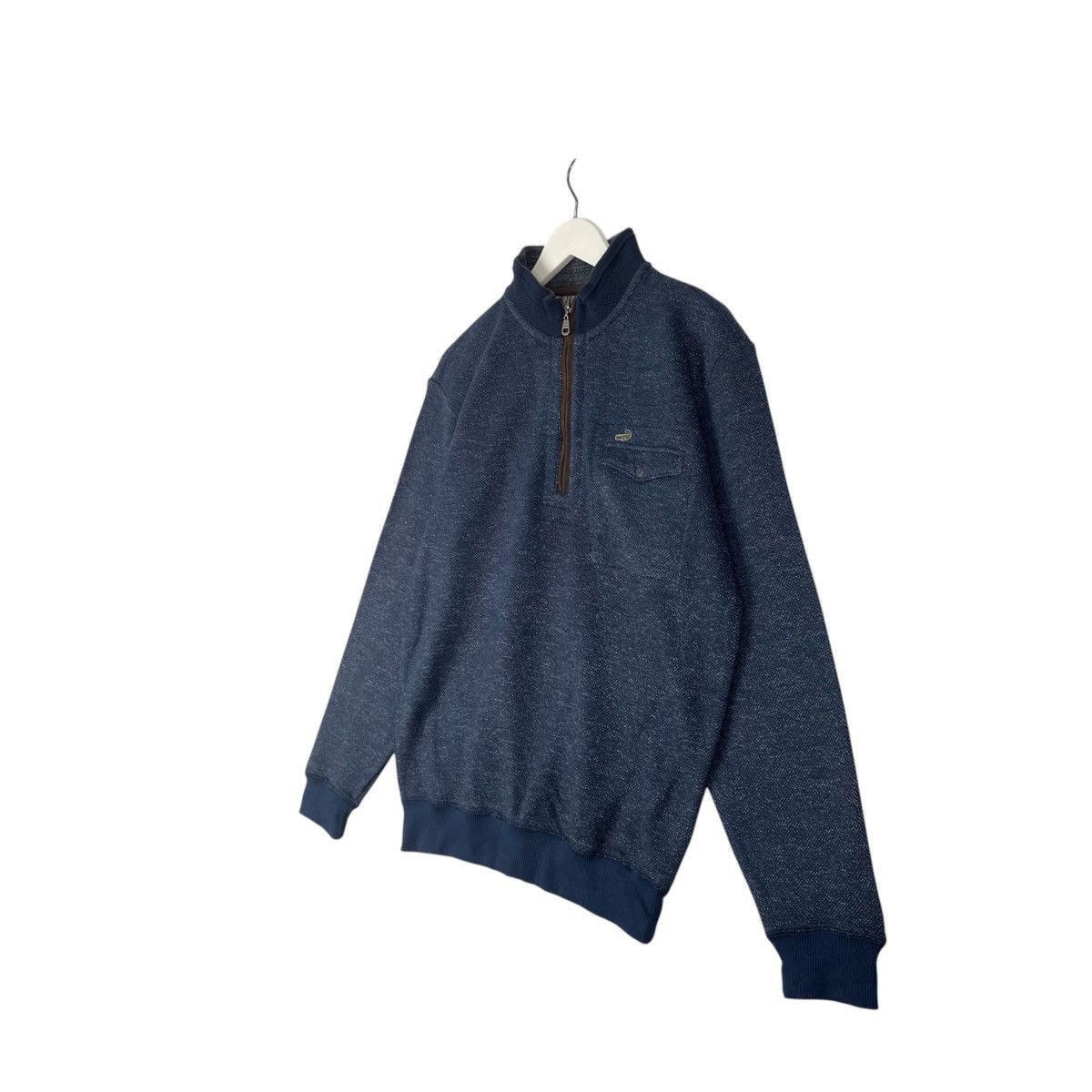 Designer × Vintage vintage Hoodie/sweater Quater zip crocodile Size US M / EU 48-50 / 2 - 2 Thumbnail