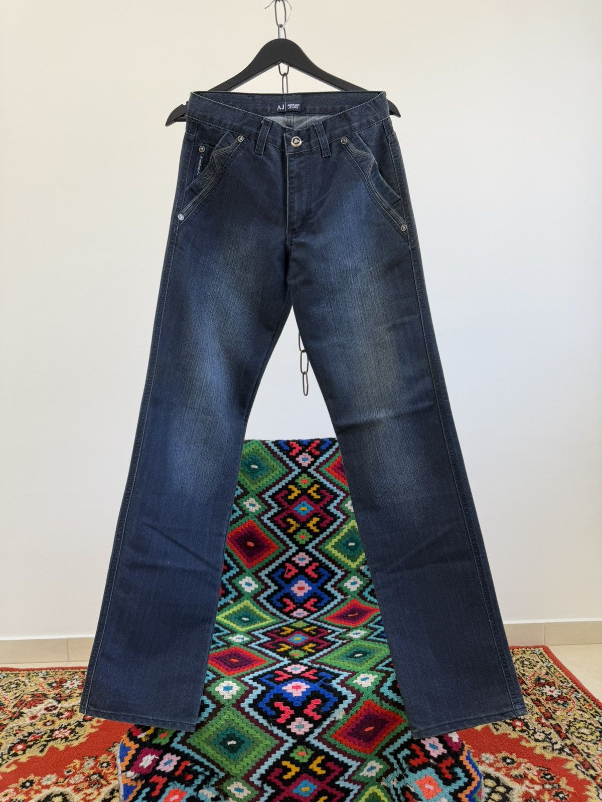 Japanese Brand Vintage Streetwear Armani 00s Retro Flared Baggy