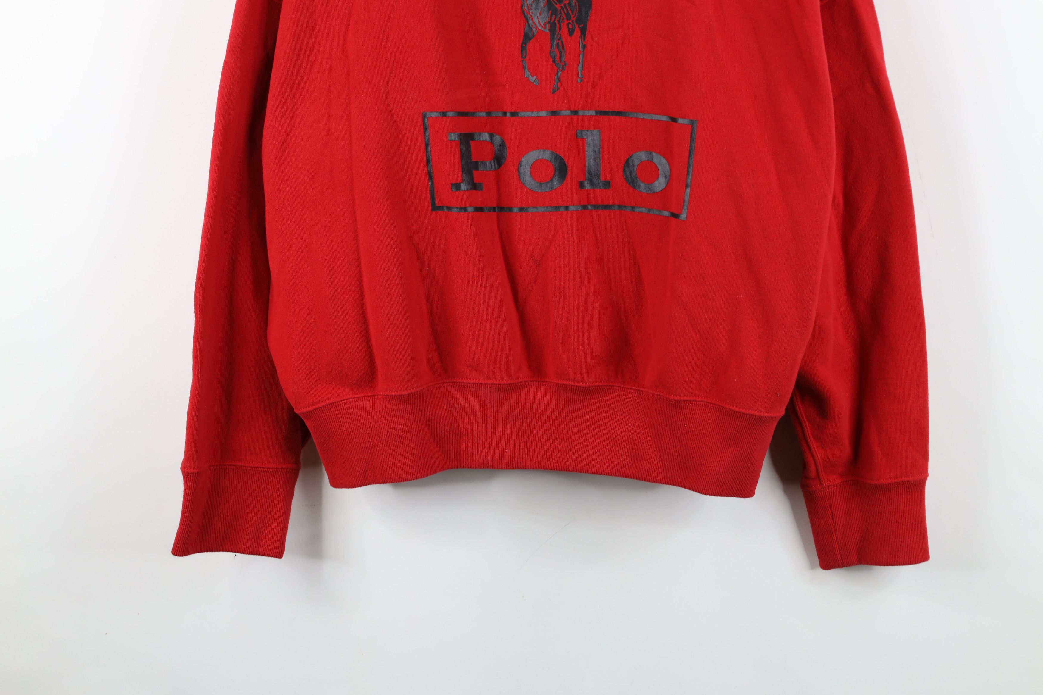 Ralph Lauren × Vintage Vintage Ralph Lauren Big Logo Boxy Oversized Sweatshirt Size L / US 10 / IT 46 - 3 Thumbnail
