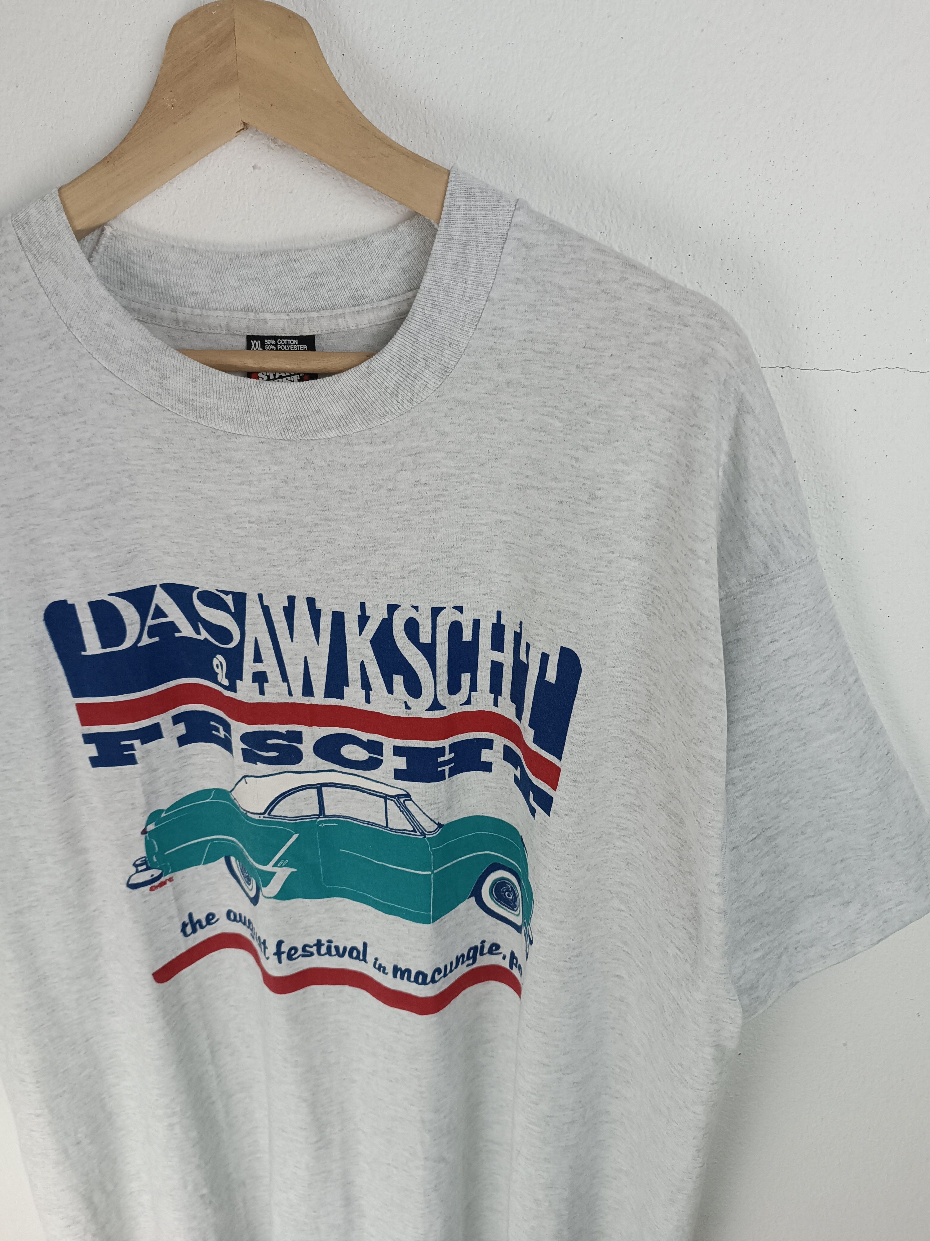 Vintage VINTAGE 90'S DAS AWKSCHT FESCHT HOT ROD CLASSIC CAR TEE Size US XL / EU 56 / 4 - 8 Thumbnail