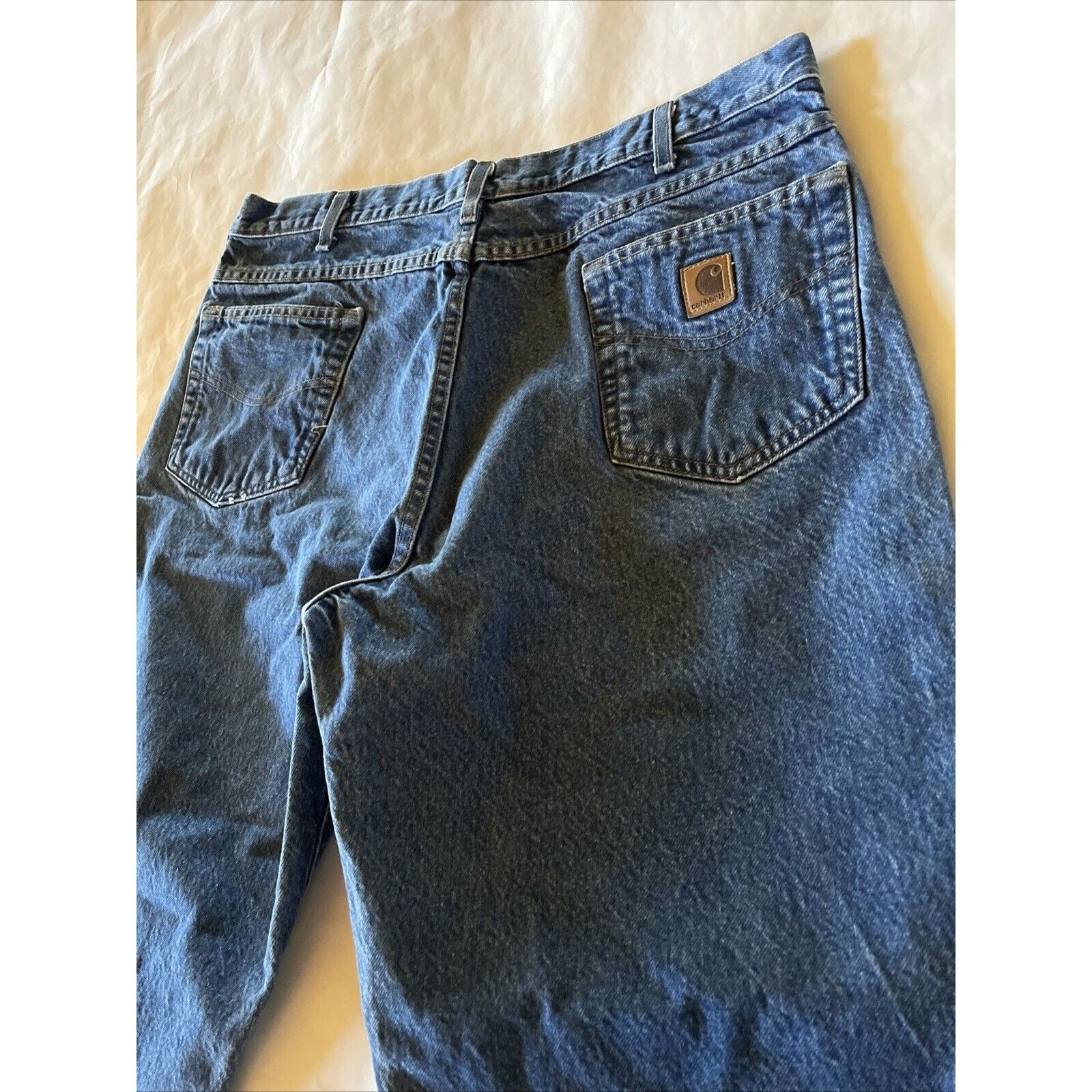 Carhartt Carhartt Jeans Men’s 38x30 Relaxed Fit Denim Blue Dark Wash Size US 38 / EU 54 - 13 Thumbnail