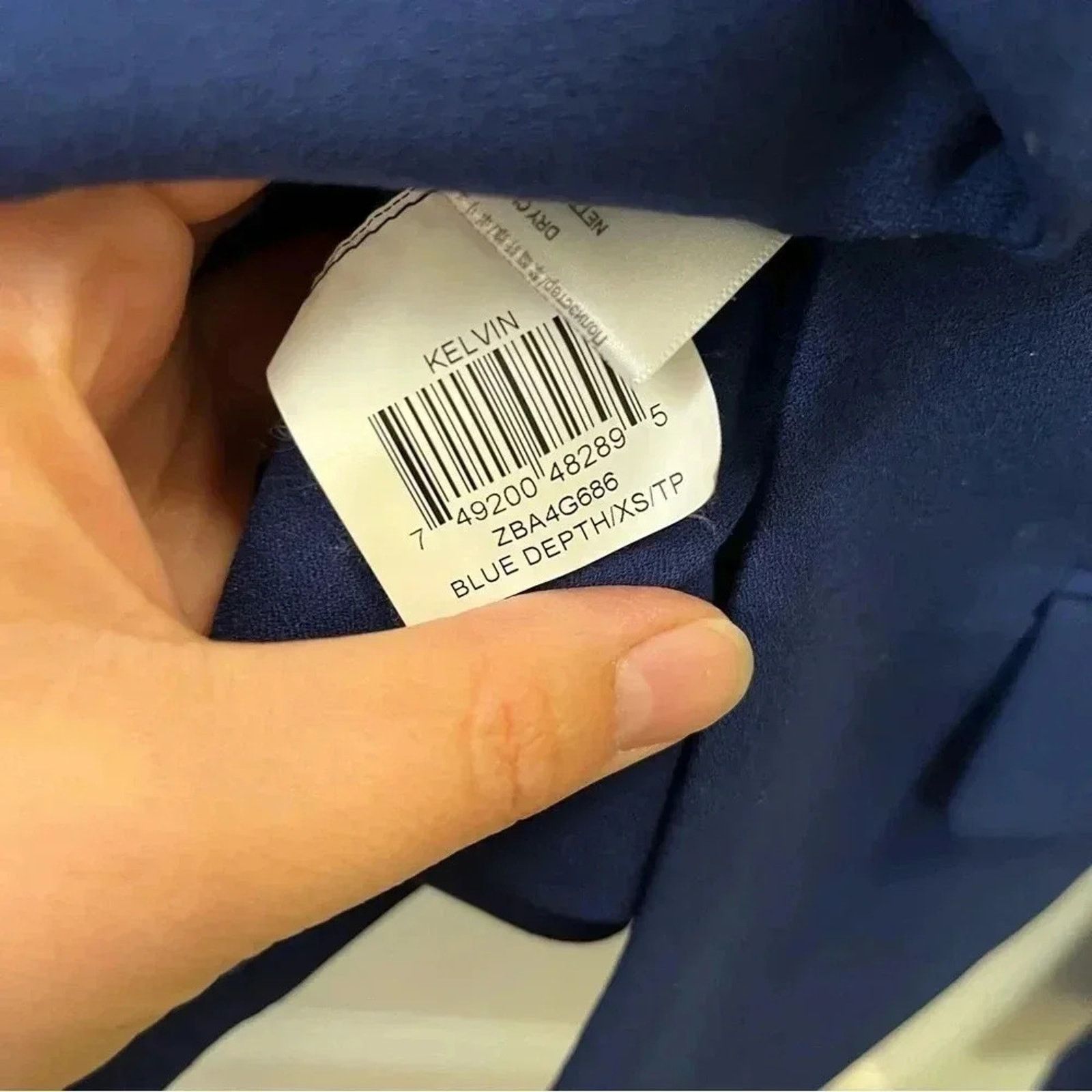 Bcbgmaxazria BCBG MAXAZRIA Blue Depth Drape Lapel Blazer Jacket Size XS Size XS / US 0-2 / IT 36-38 - 11 Thumbnail