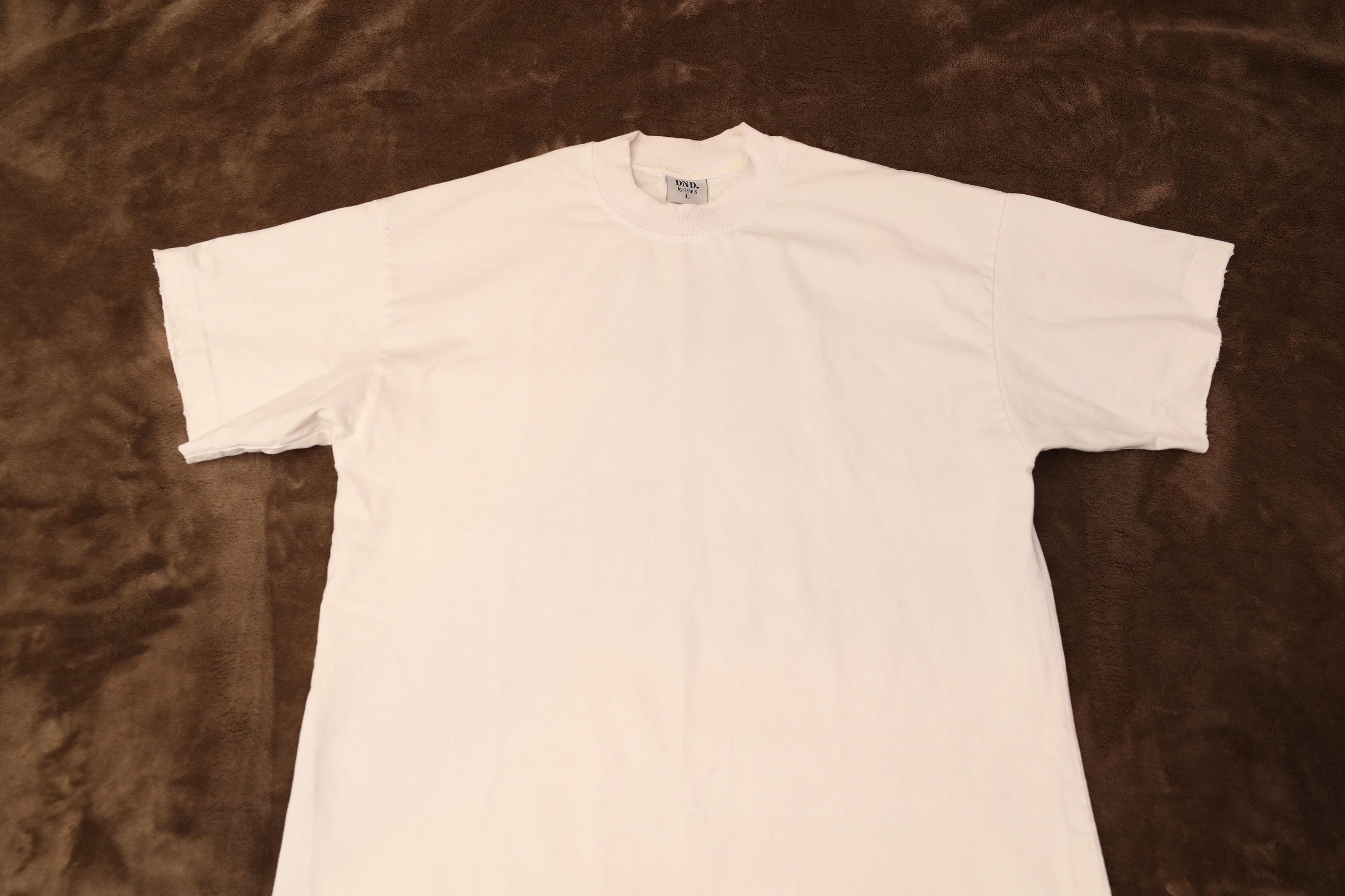 Other The Perfect T - Blank Washed and Distressed White Tee (L) Size US L / EU 52-54 / 3 - 4 Thumbnail
